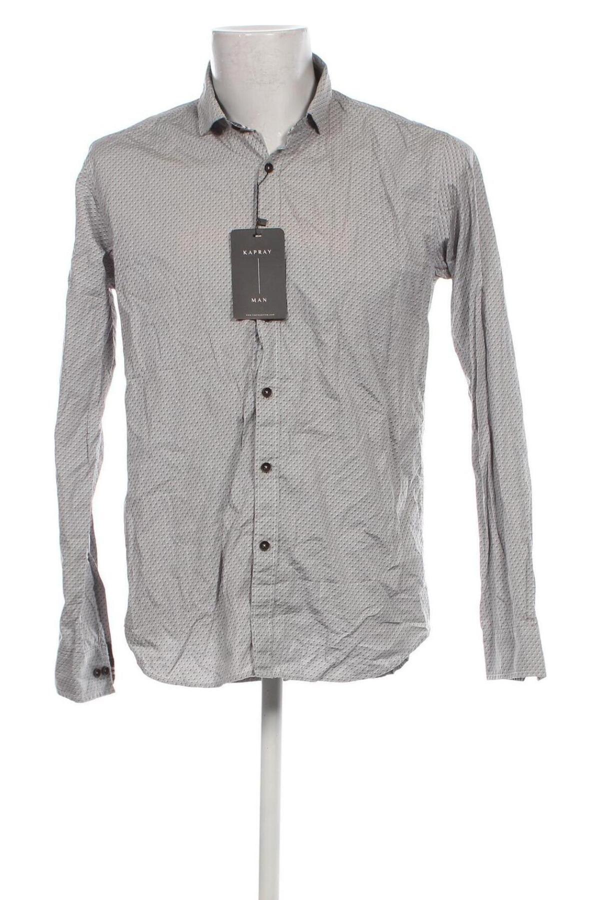Ανδρικό πουκάμισο, Μέγεθος M, Χρώμα Γκρί, Τιμή 14,23 €