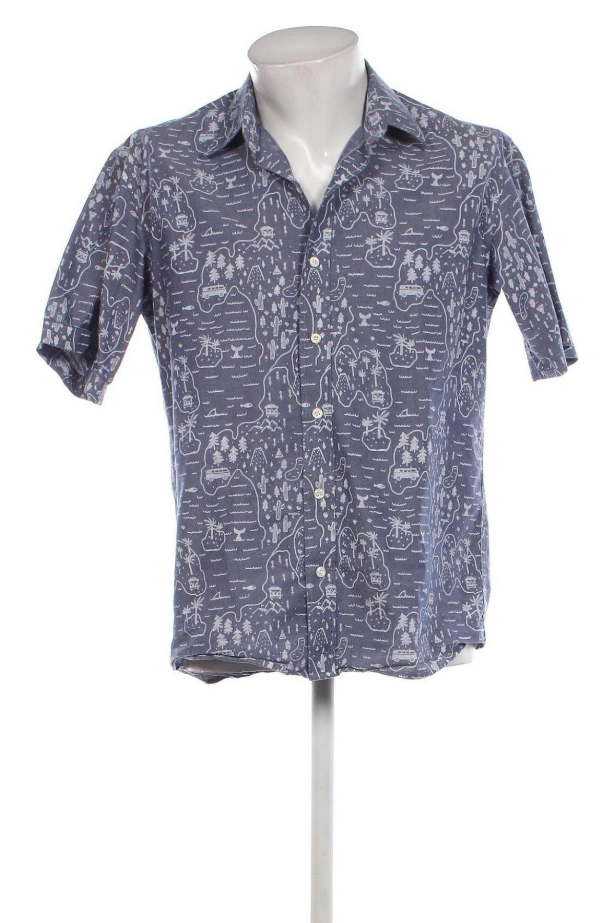 Ανδρικό πουκάμισο, Μέγεθος M, Χρώμα Μπλέ, Τιμή 10,76 €