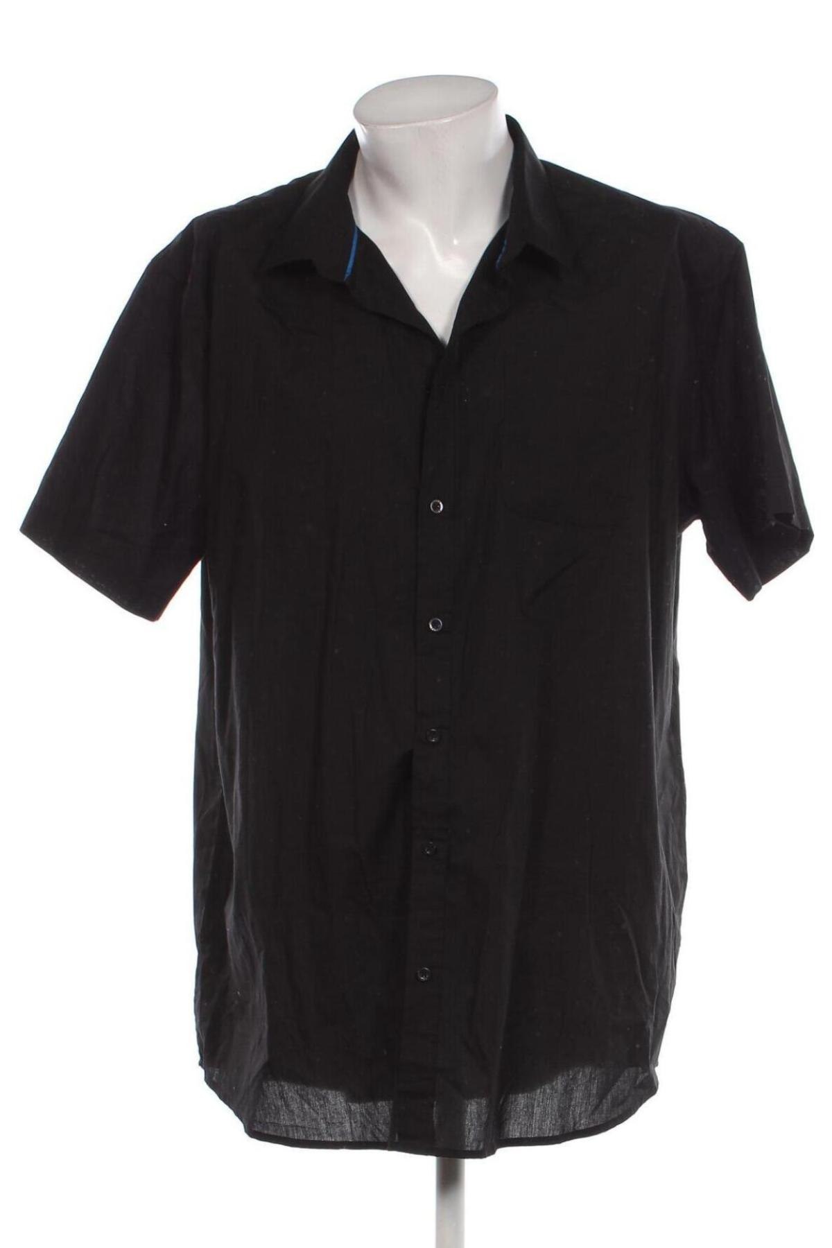 Ανδρικό πουκάμισο, Μέγεθος 3XL, Χρώμα Μαύρο, Τιμή 13,46 €