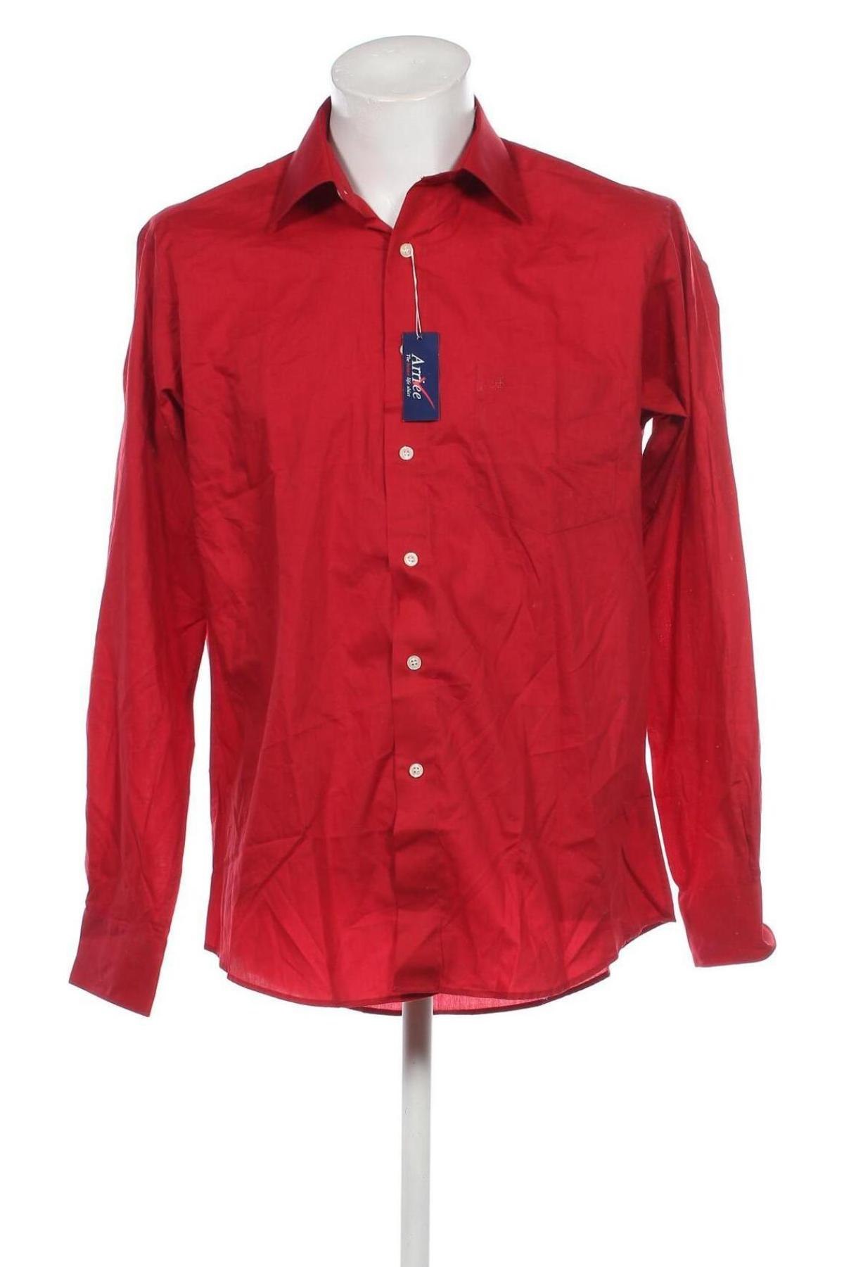 Мъжка риза, Размер L, Цвят Червен, Цена 25,30 лв.