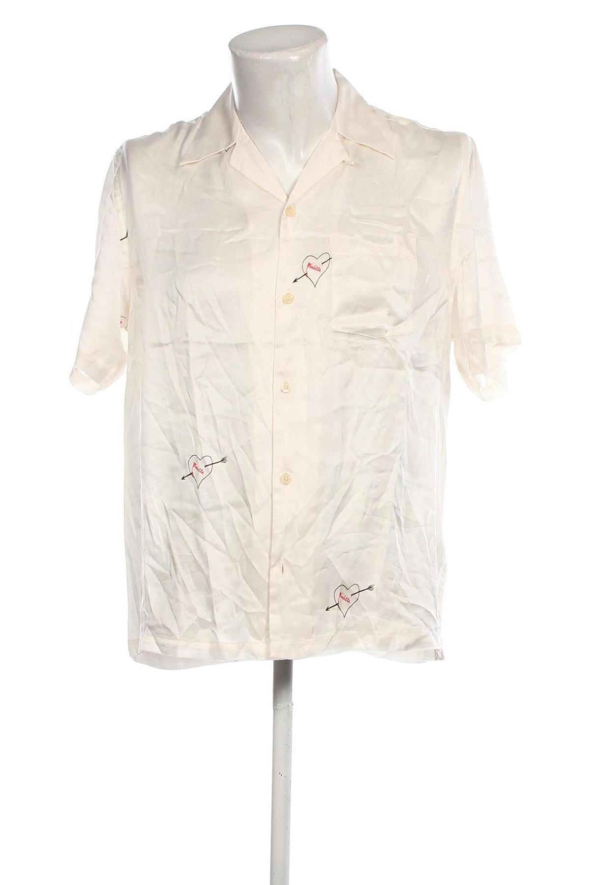 Мъжка риза AllSaints, Размер M, Цвят Екрю, Цена 83,22 лв.