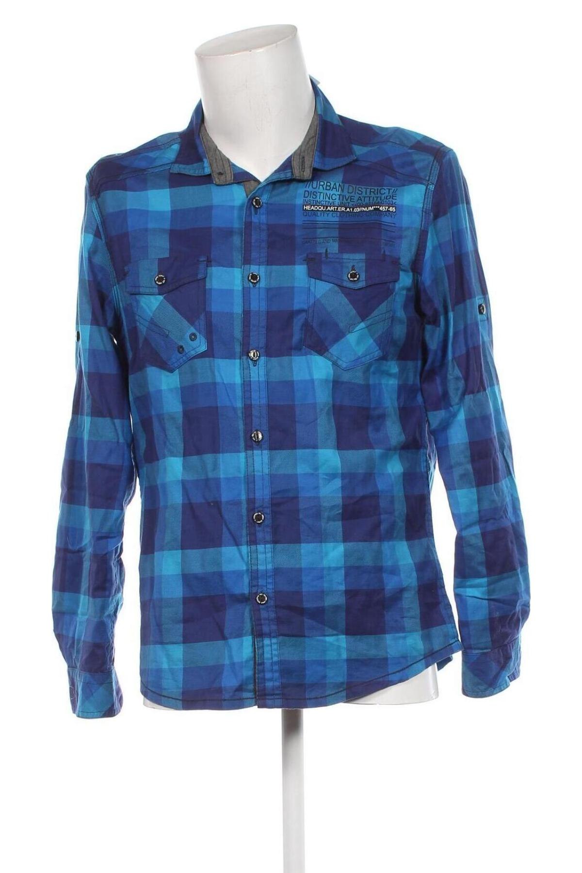 Ανδρικό πουκάμισο Angelo Litrico, Μέγεθος M, Χρώμα Μπλέ, Τιμή 6,28 €