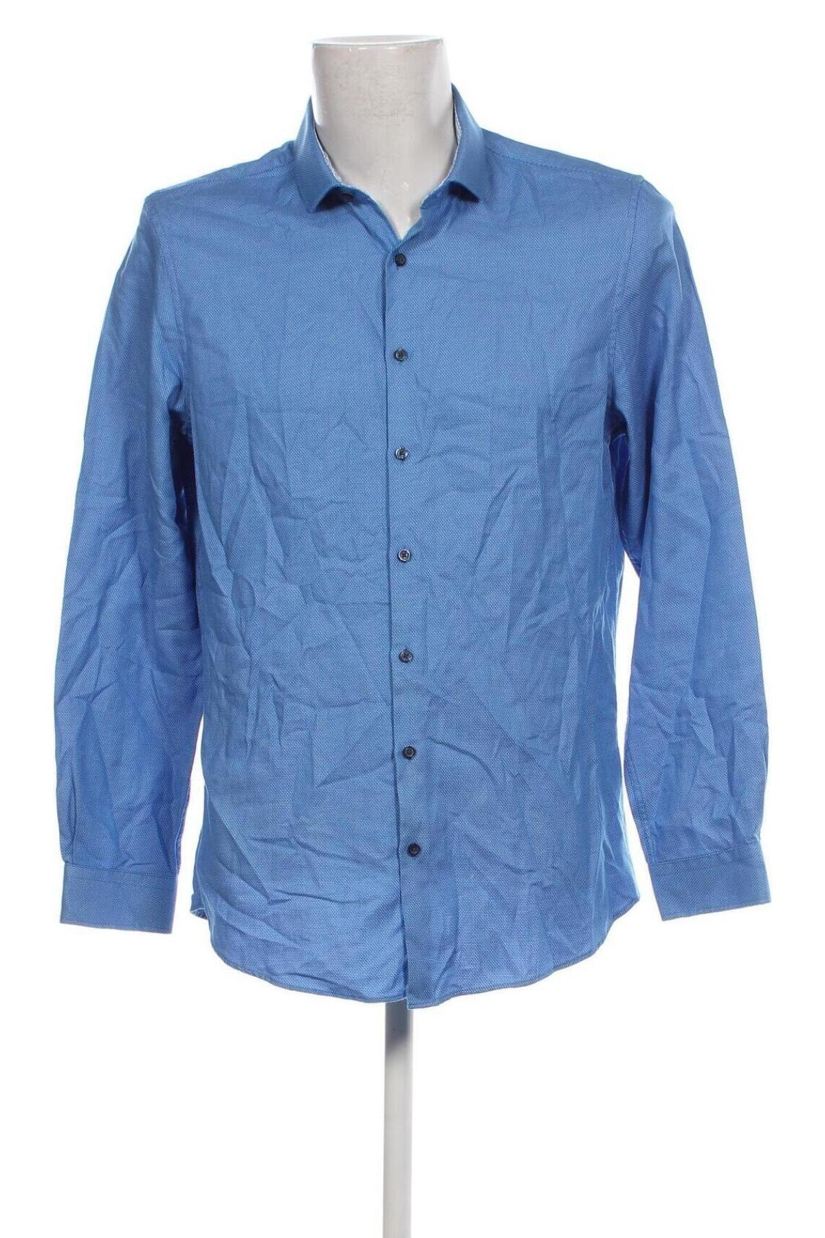 Ανδρικό πουκάμισο Angelo Litrico, Μέγεθος L, Χρώμα Μπλέ, Τιμή 9,87 €