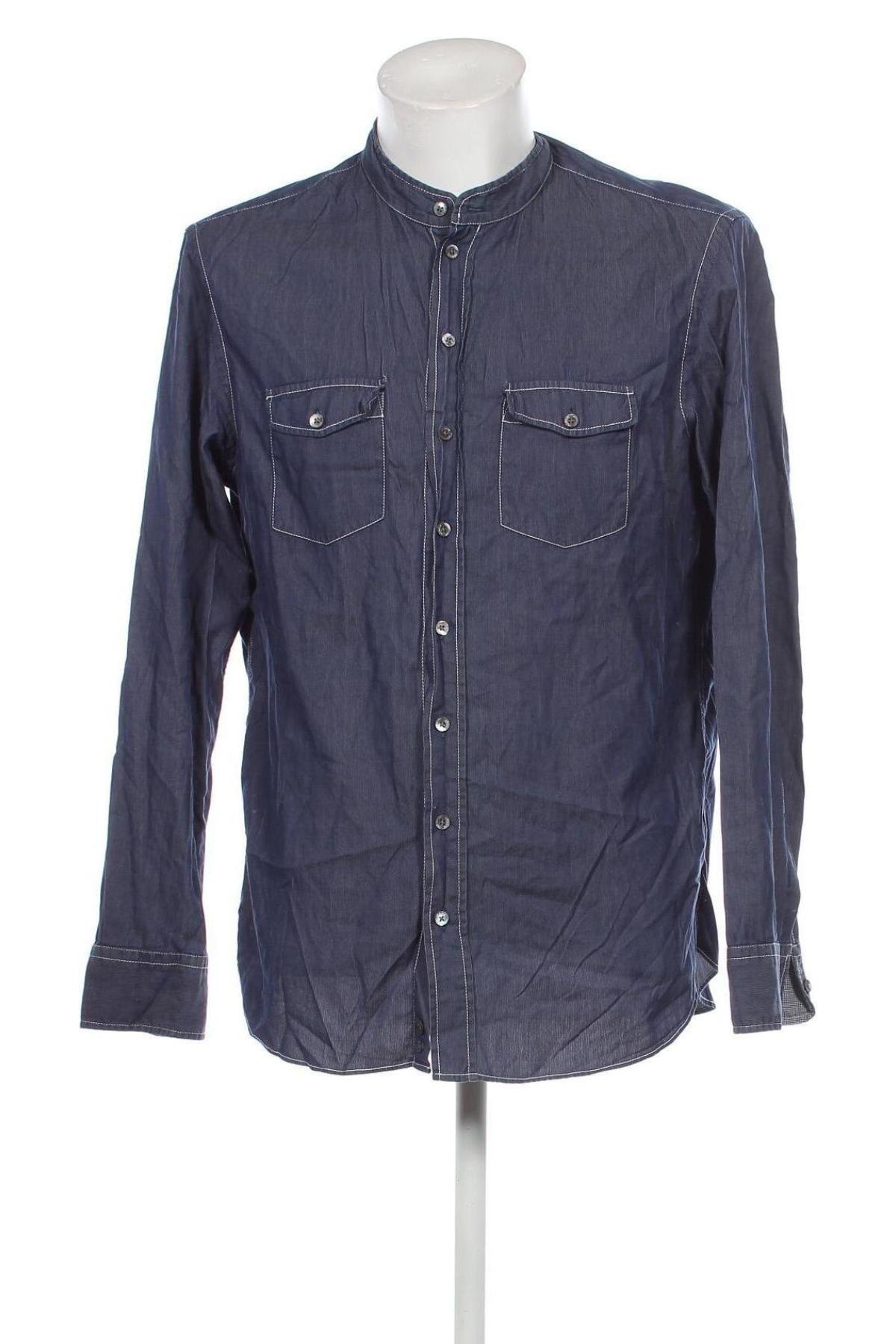 Ανδρικό πουκάμισο Armani Collezioni, Μέγεθος XL, Χρώμα Μπλέ, Τιμή 39,46 €