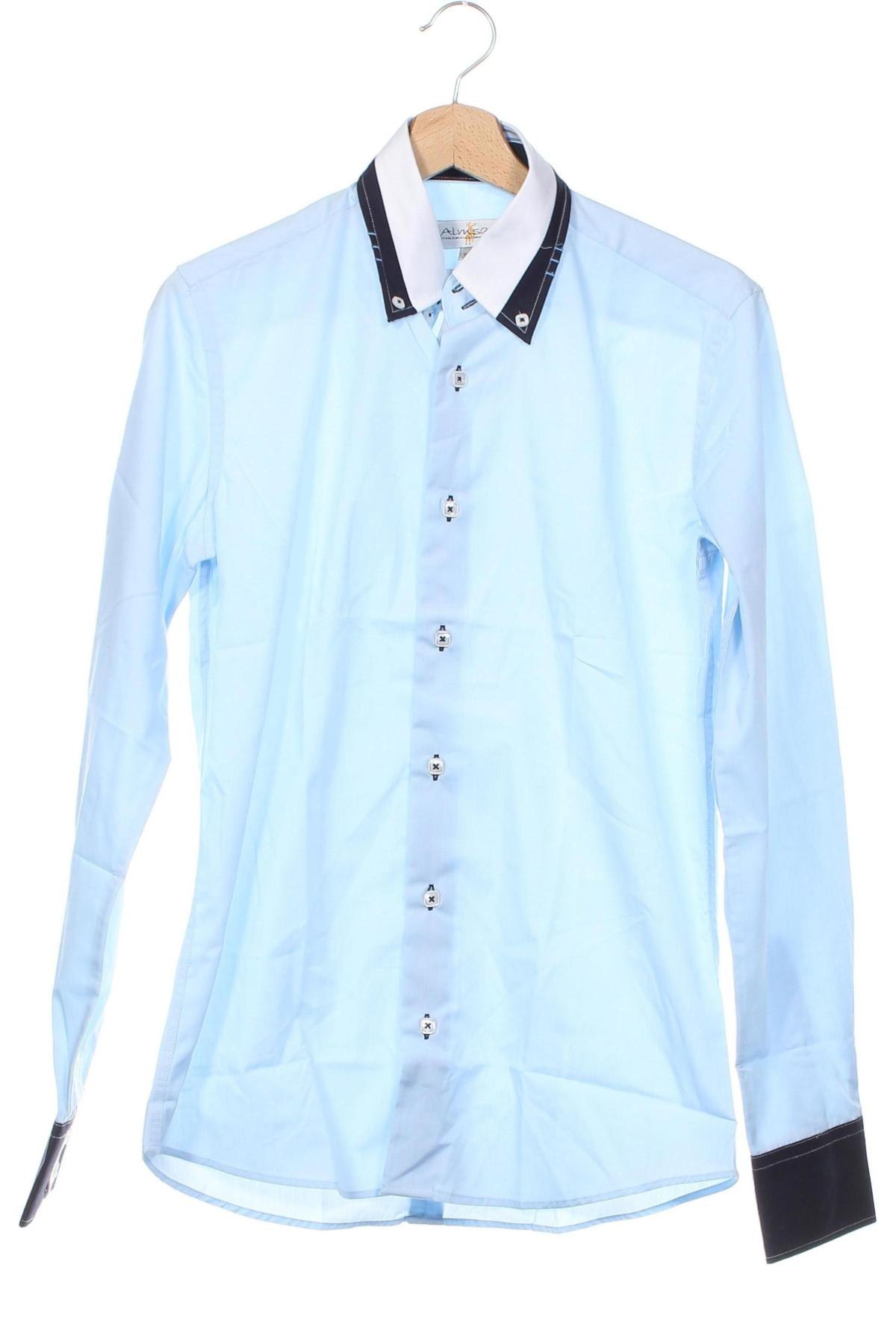 Ανδρικό πουκάμισο Atlas For Men, Μέγεθος S, Χρώμα Μπλέ, Τιμή 8,07 €