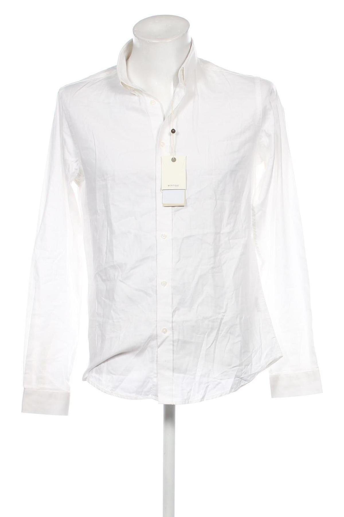Мъжка риза Bertoni, Размер M, Цвят Бял, Цена 62,00 лв.