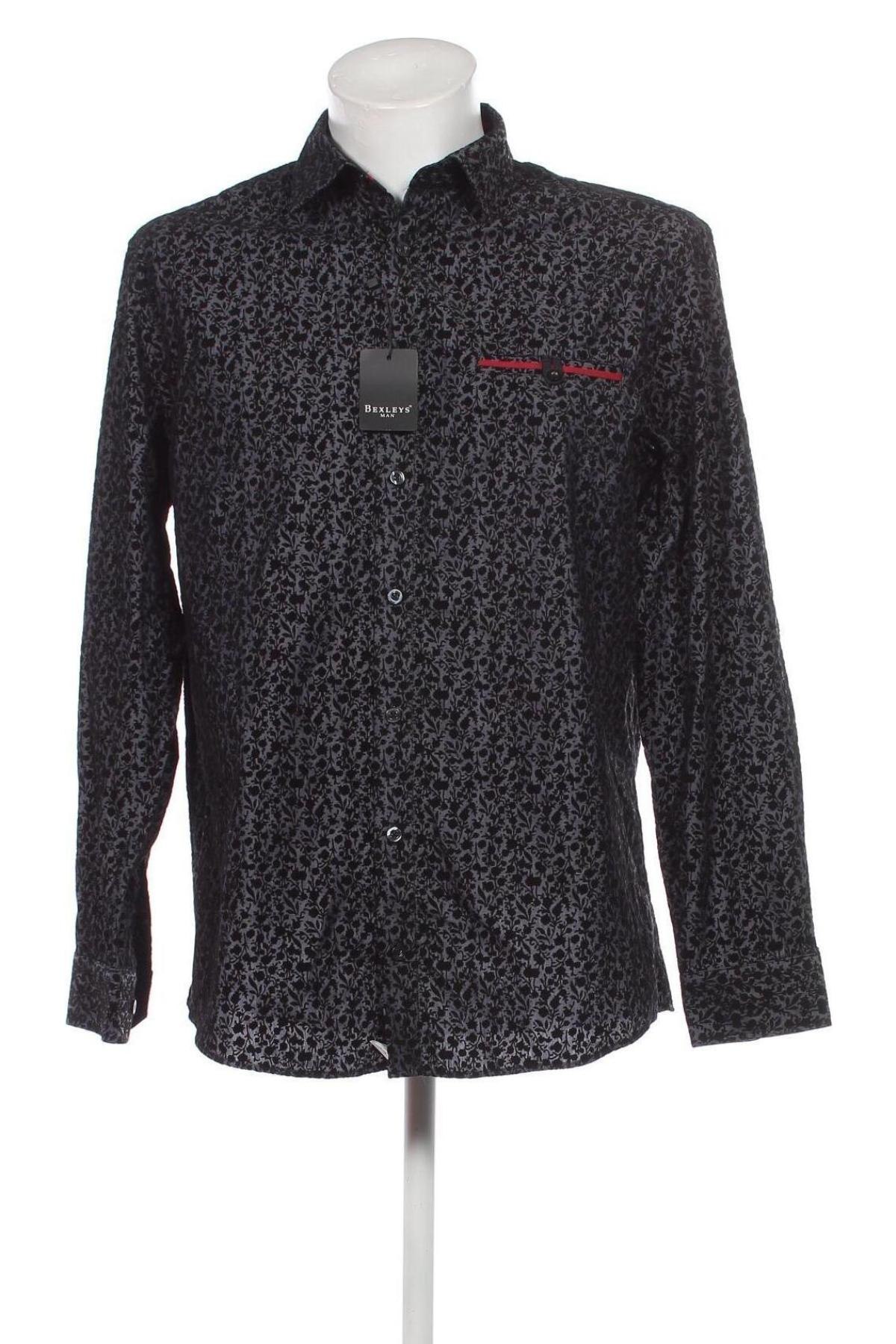 Herrenhemd Bexleys, Größe L, Farbe Schwarz, Preis 26,79 €