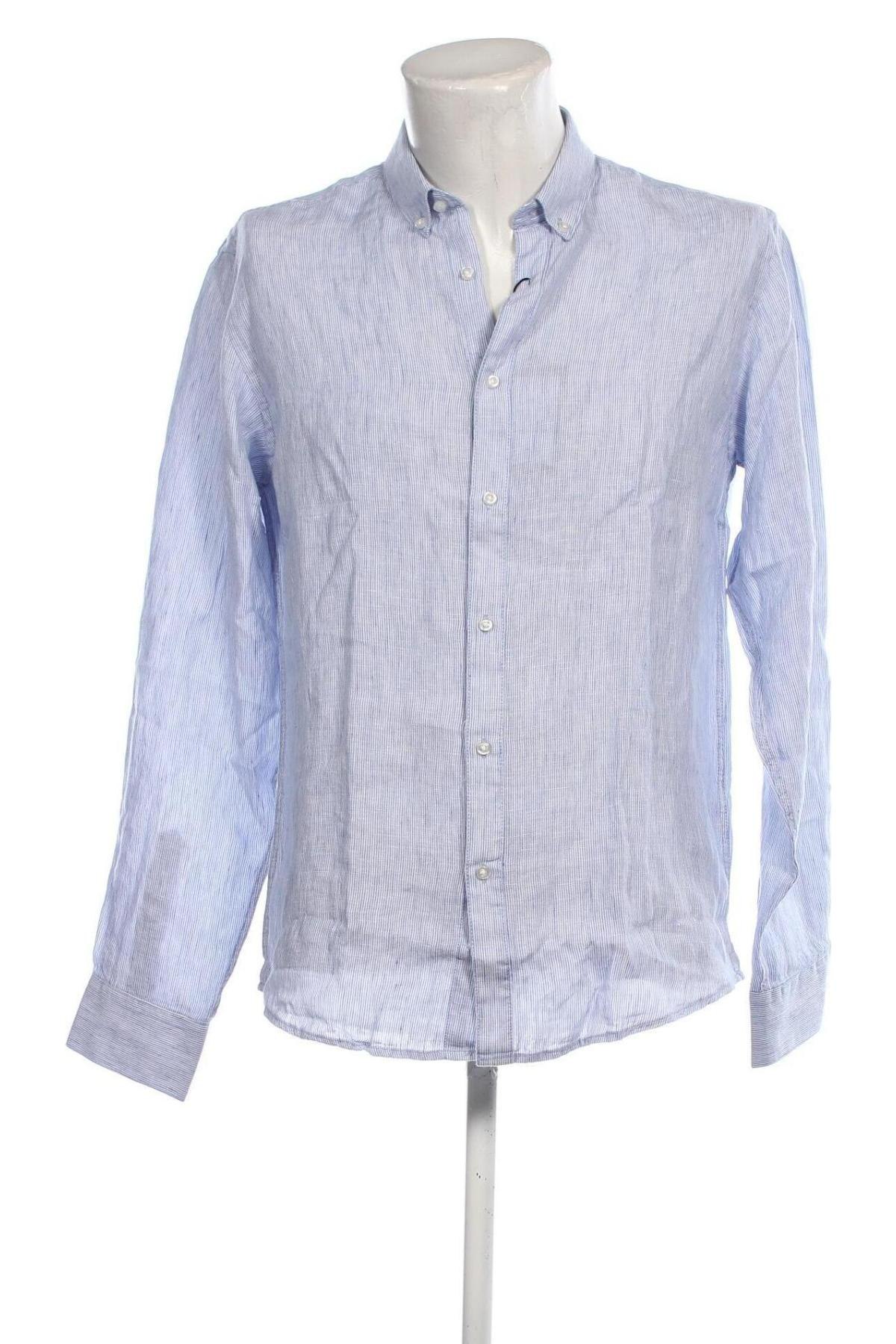Ανδρικό πουκάμισο Bruun & Stengade, Μέγεθος L, Χρώμα Μπλέ, Τιμή 35,16 €