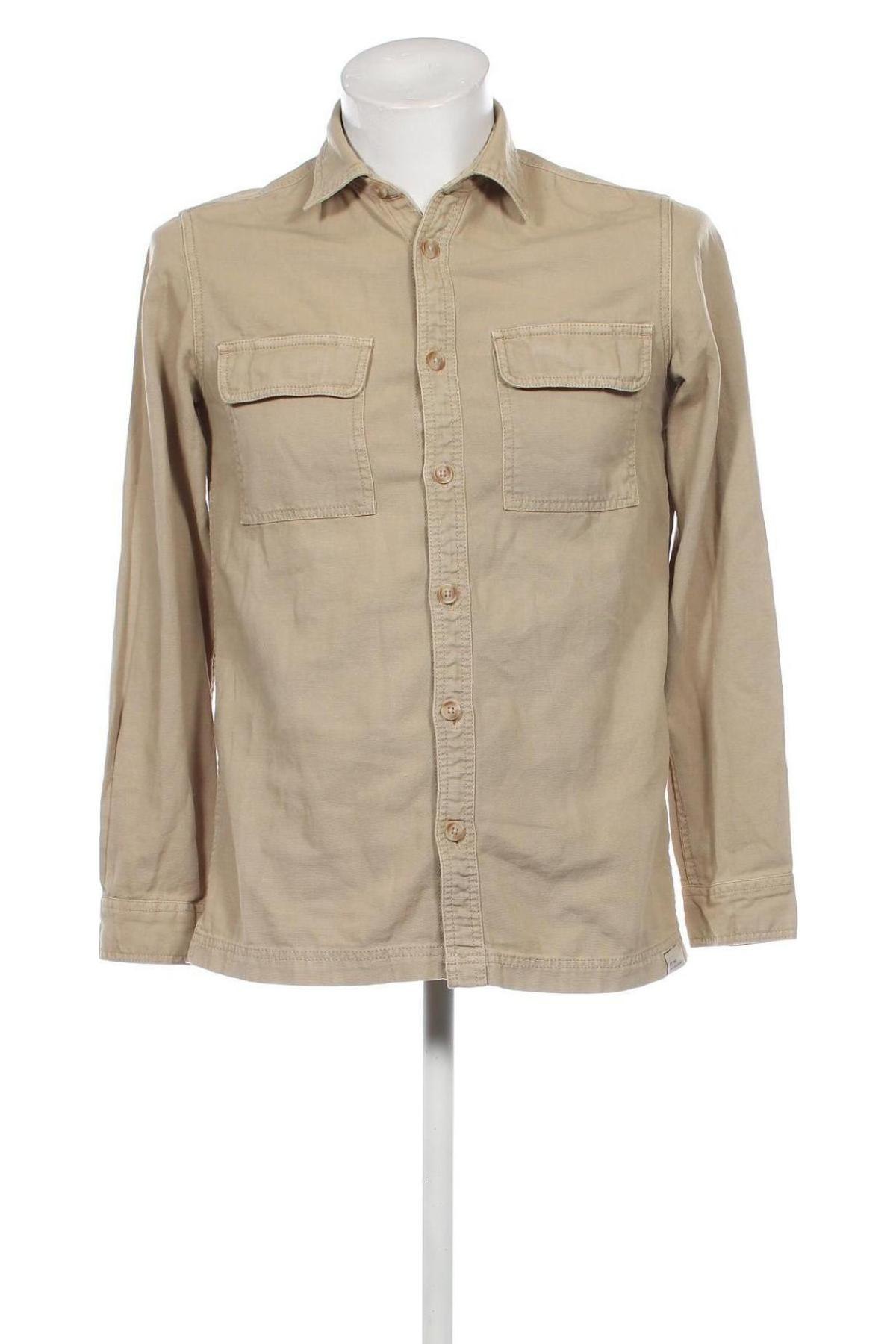Ανδρικό πουκάμισο C&A, Μέγεθος S, Χρώμα  Μπέζ, Τιμή 8,07 €
