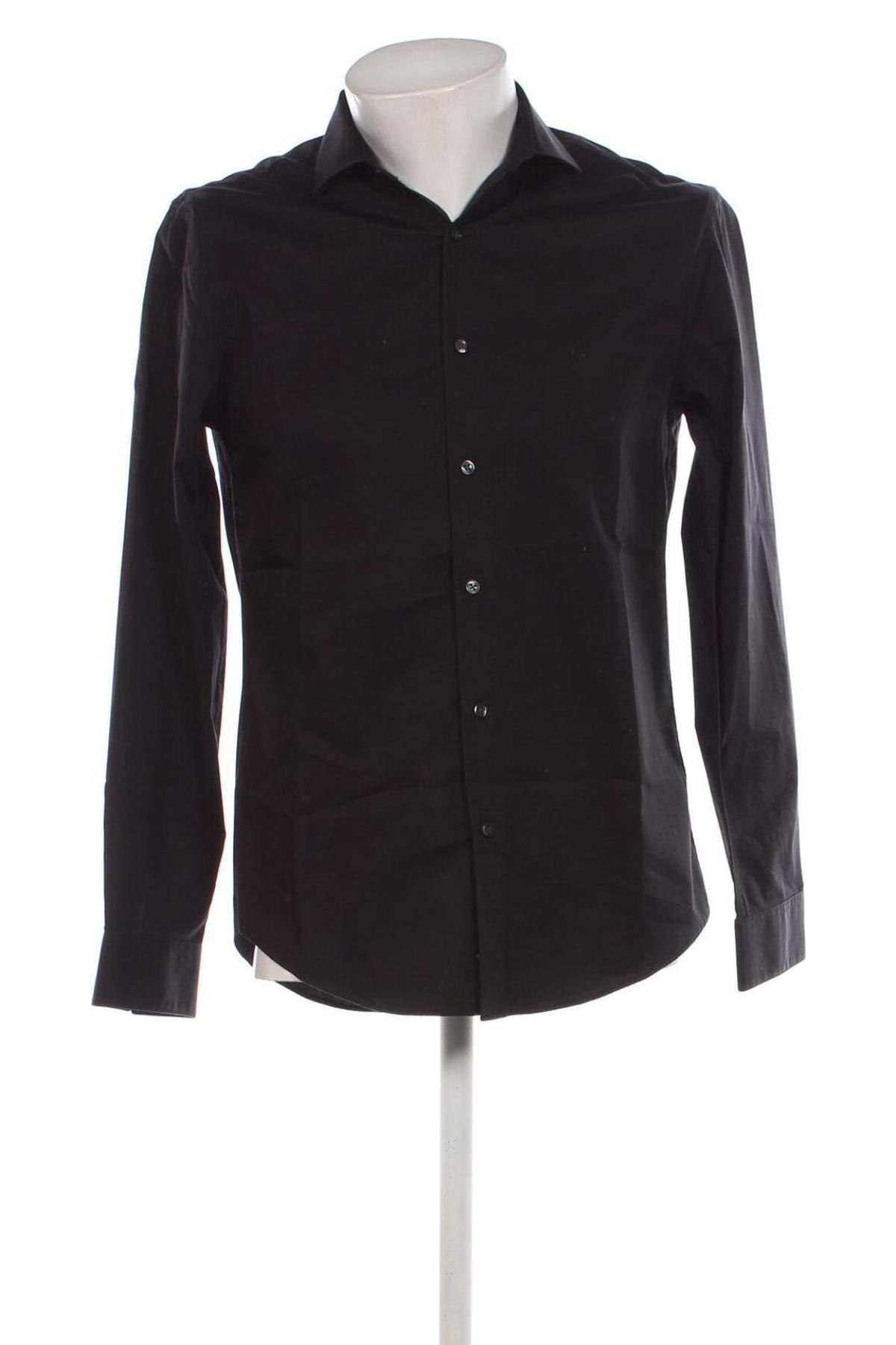 Ανδρικό πουκάμισο Calvin Klein, Μέγεθος S, Χρώμα Μαύρο, Τιμή 25,32 €