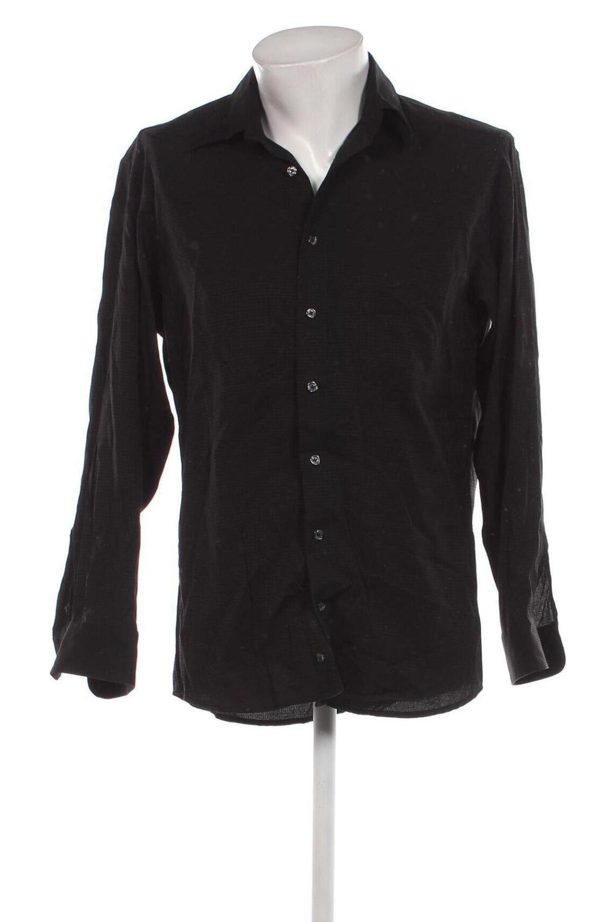 Ανδρικό πουκάμισο Canda, Μέγεθος M, Χρώμα Μαύρο, Τιμή 8,07 €