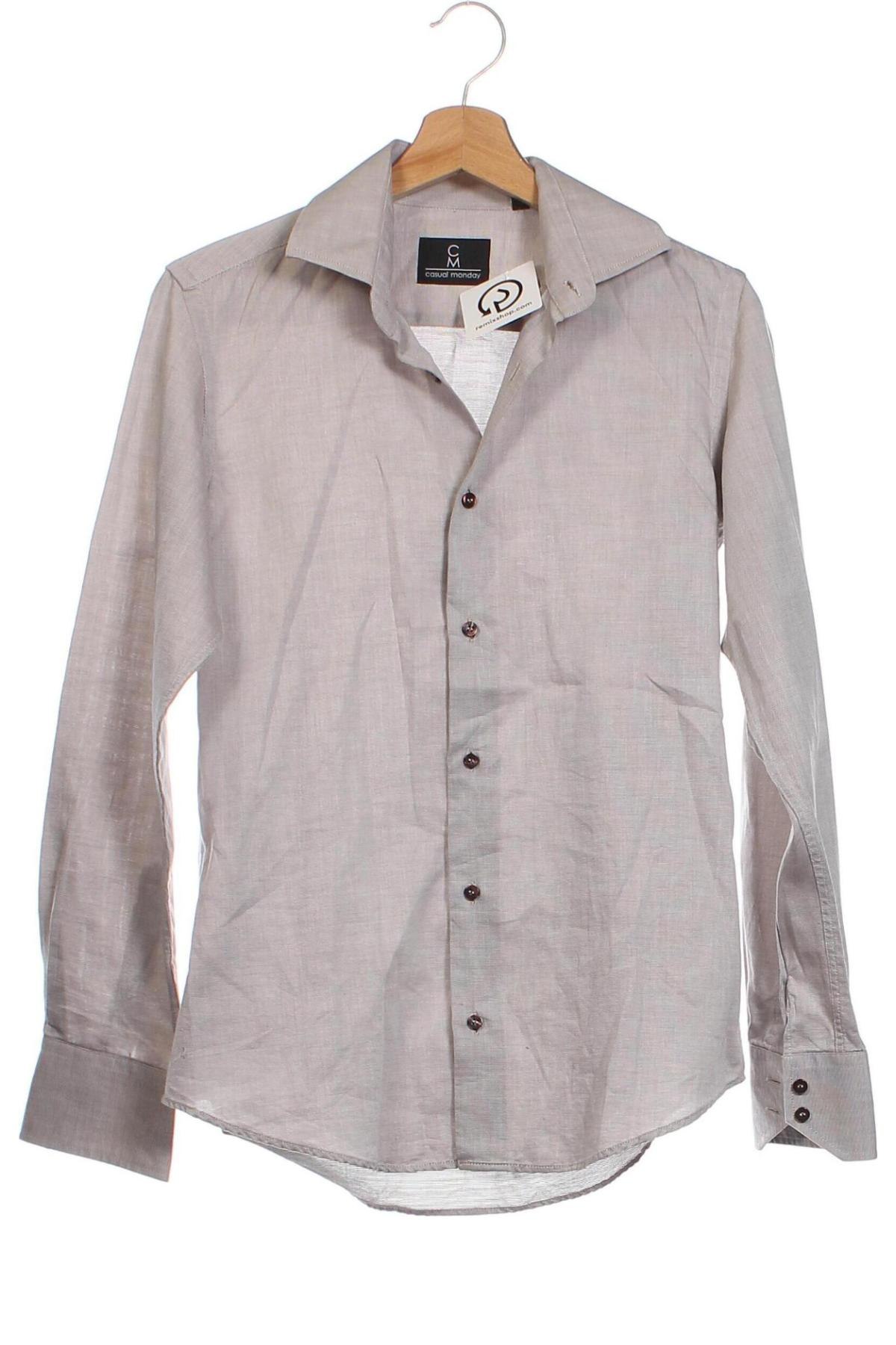 Ανδρικό πουκάμισο Casual Monday, Μέγεθος S, Χρώμα  Μπέζ, Τιμή 10,99 €