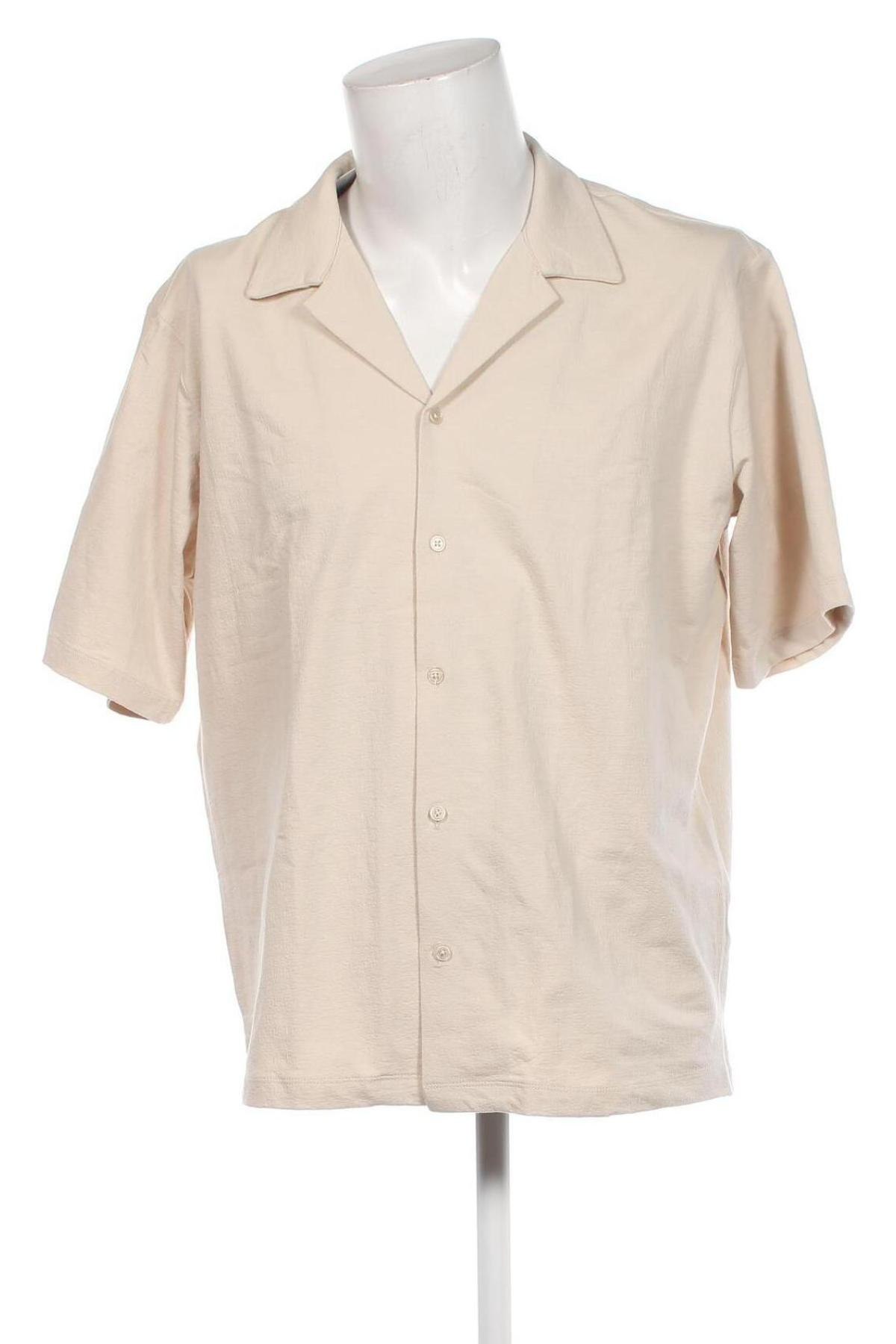 Ανδρικό πουκάμισο Dan Fox X About You, Μέγεθος L, Χρώμα Εκρού, Τιμή 23,81 €
