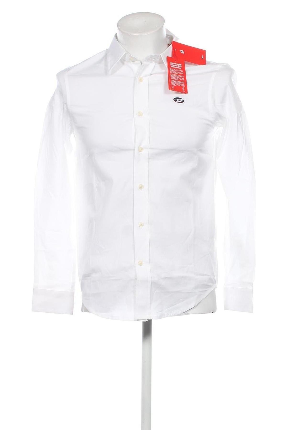 Ανδρικό πουκάμισο Diesel, Μέγεθος M, Χρώμα Λευκό, Τιμή 93,84 €