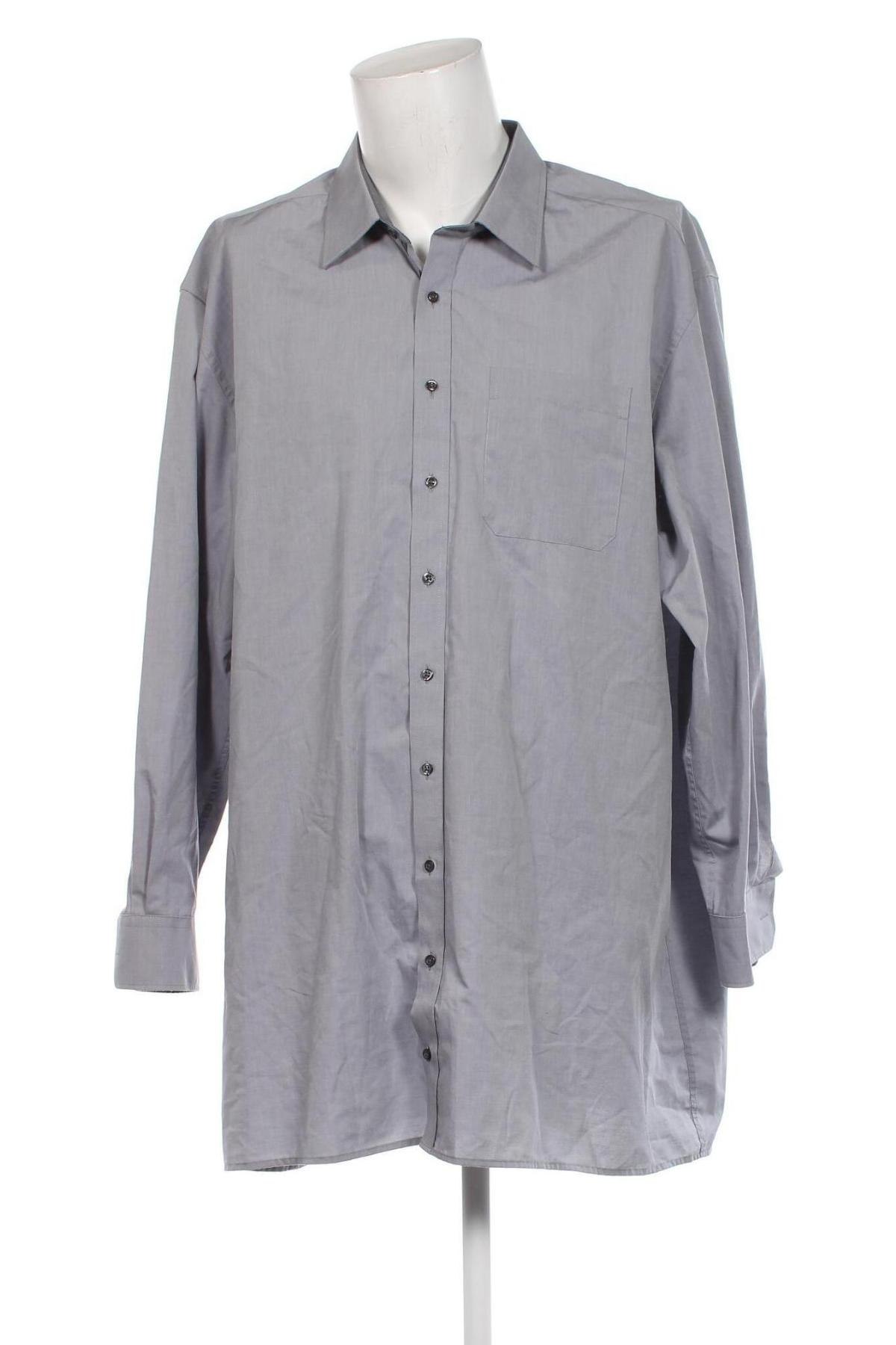 Мъжка риза Eterna, Размер 4XL, Цвят Сив, Цена 52,25 лв.
