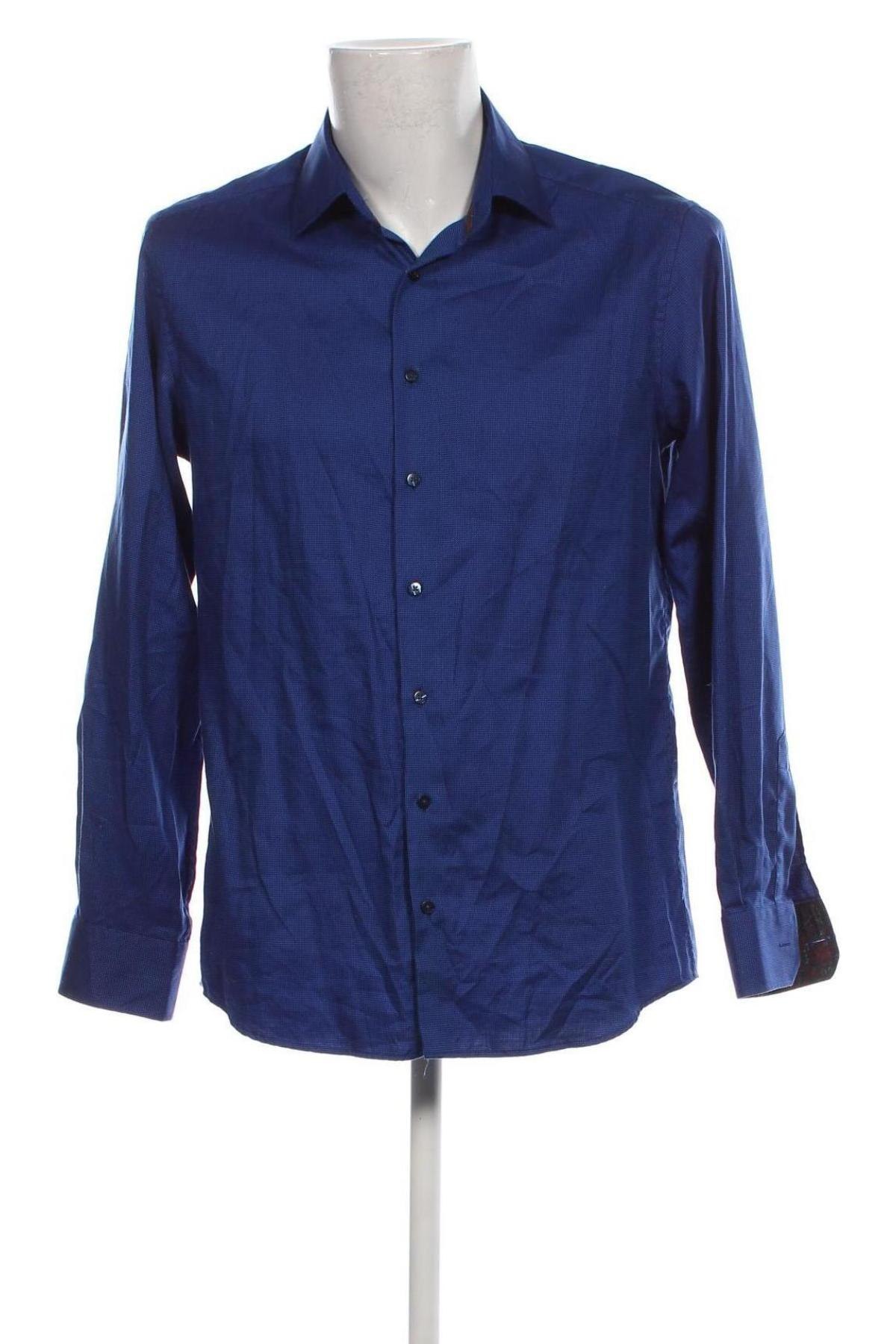 Ανδρικό πουκάμισο Eterna, Μέγεθος M, Χρώμα Μπλέ, Τιμή 18,71 €