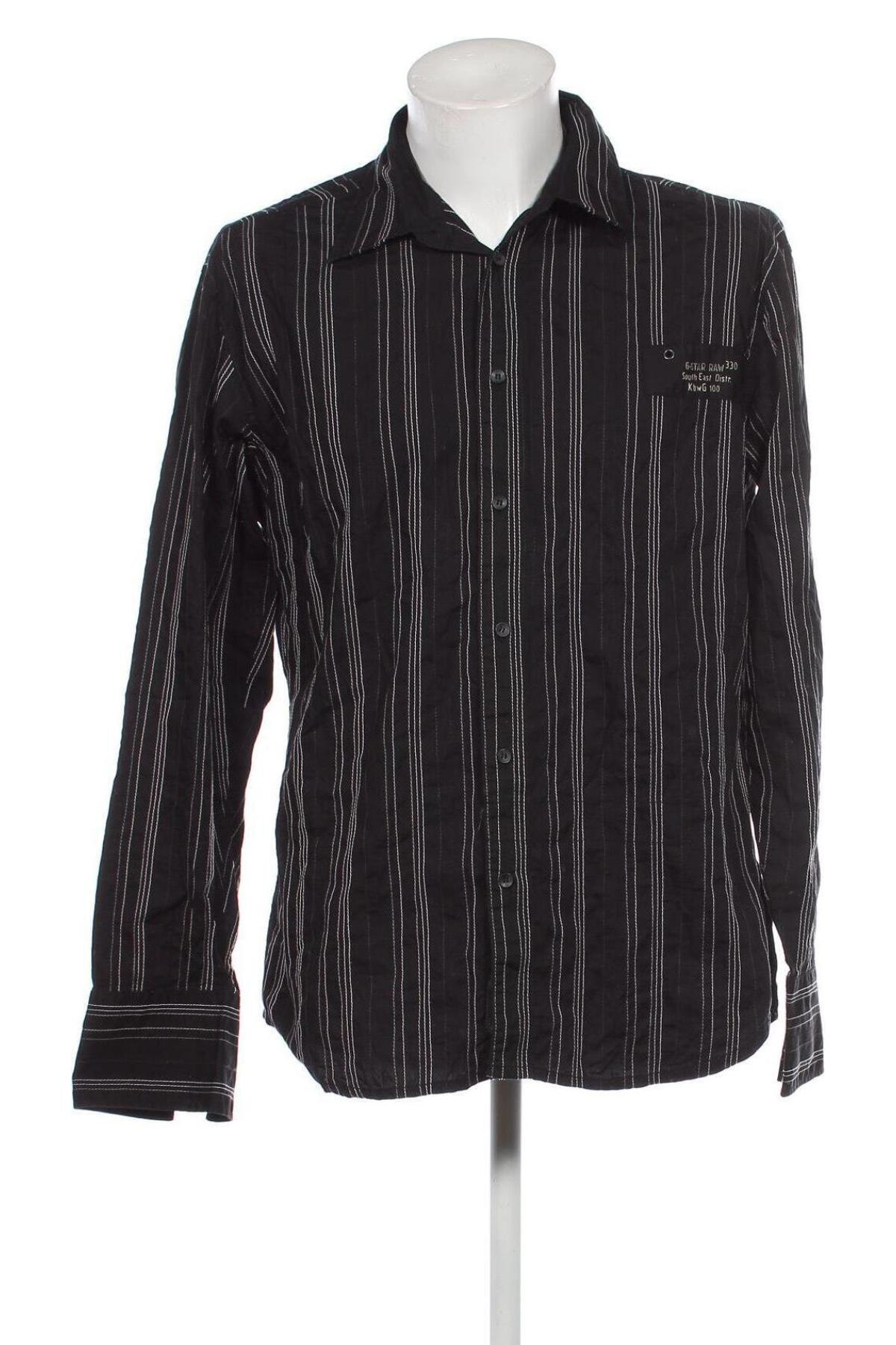 Ανδρικό πουκάμισο G-Star Raw, Μέγεθος XXL, Χρώμα Μαύρο, Τιμή 25,51 €