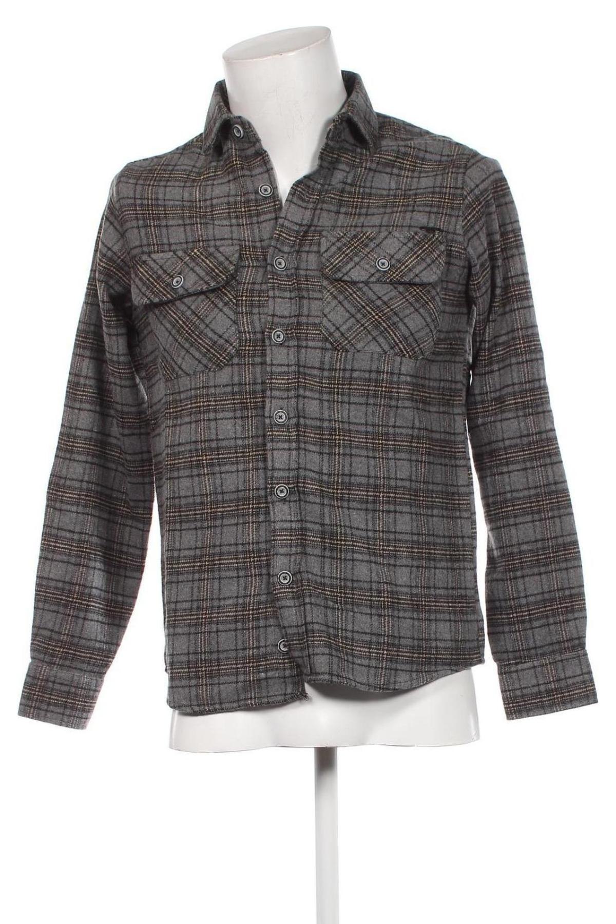 Herrenhemd Gabbiano, Größe S, Farbe Grau, Preis 17,86 €