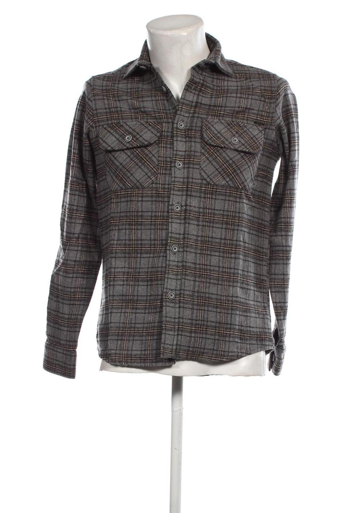 Ανδρικό πουκάμισο Gabbiano, Μέγεθος S, Χρώμα Γκρί, Τιμή 19,85 €