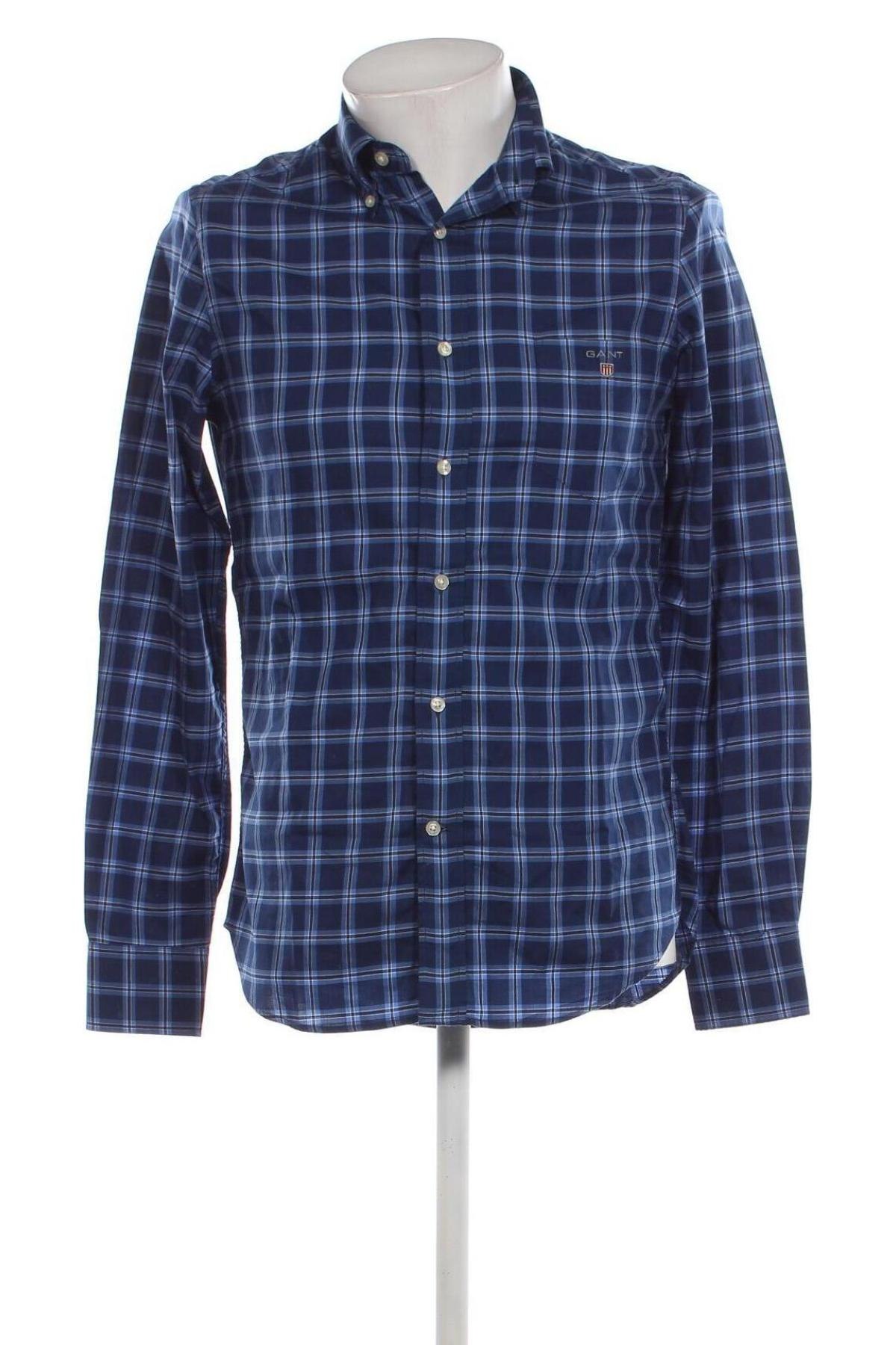Ανδρικό πουκάμισο Gant, Μέγεθος S, Χρώμα Μπλέ, Τιμή 27,94 €