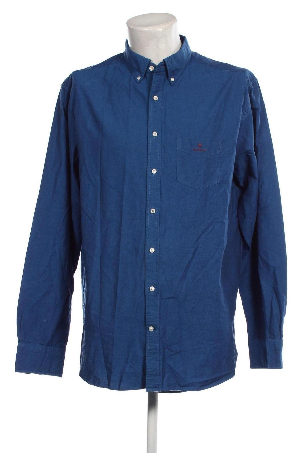 Ανδρικό πουκάμισο Gant, Μέγεθος XXL, Χρώμα Μπλέ, Τιμή 46,39 €