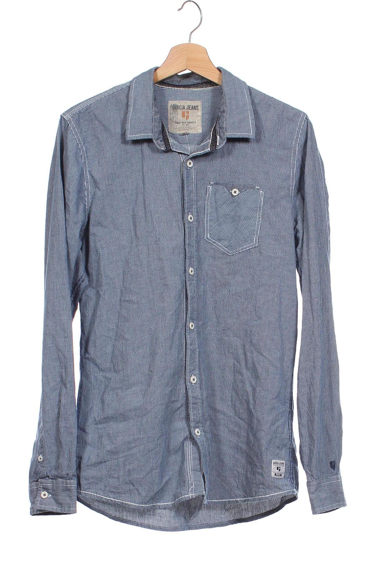 Herrenhemd Garcia Jeans, Größe M, Farbe Blau, Preis € 11,83