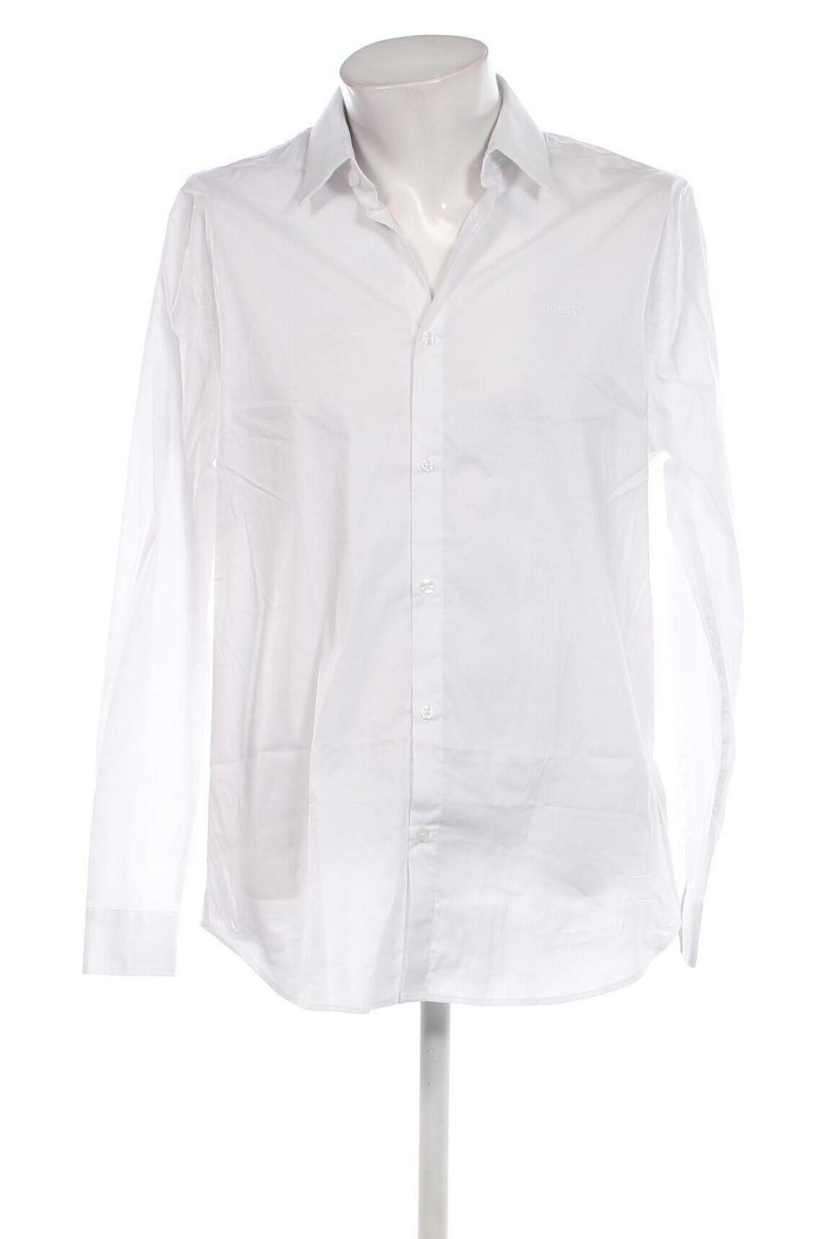Ανδρικό πουκάμισο Guess, Μέγεθος XL, Χρώμα Λευκό, Τιμή 44,23 €