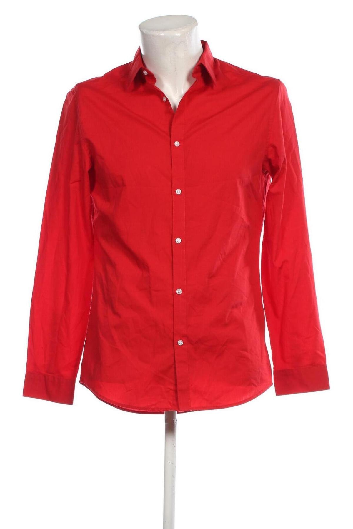 Herrenhemd H&M, Größe M, Farbe Rot, Preis € 20,18