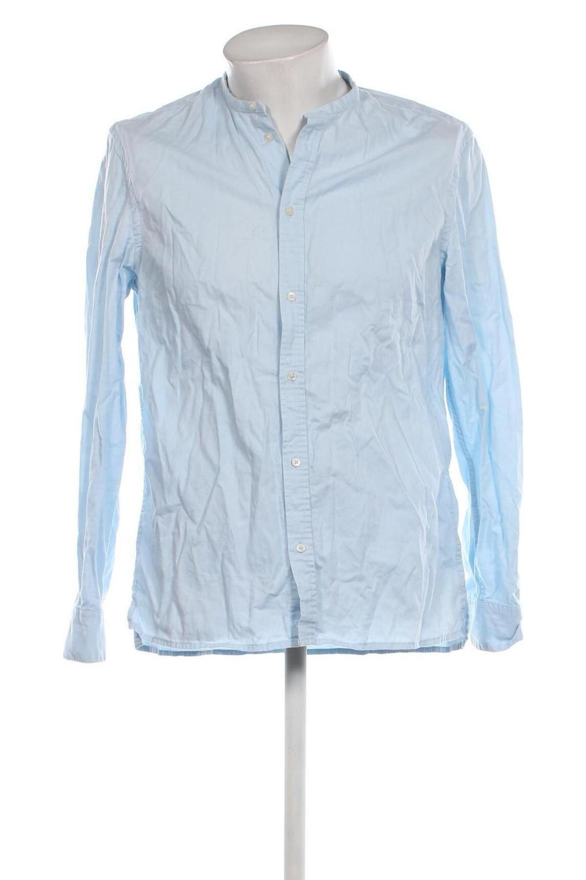 Ανδρικό πουκάμισο H&M, Μέγεθος M, Χρώμα Μπλέ, Τιμή 9,21 €