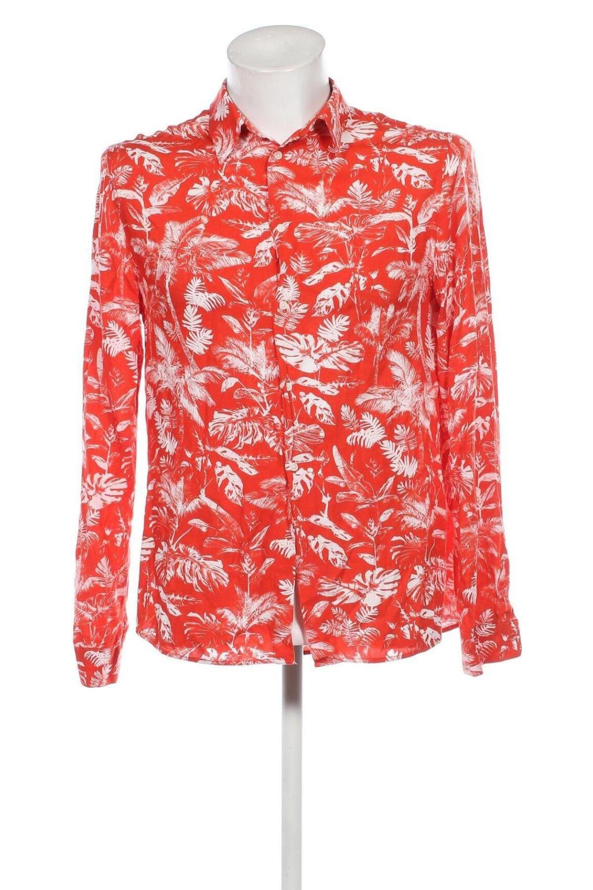 Ανδρικό πουκάμισο H&M, Μέγεθος M, Χρώμα Κόκκινο, Τιμή 8,97 €