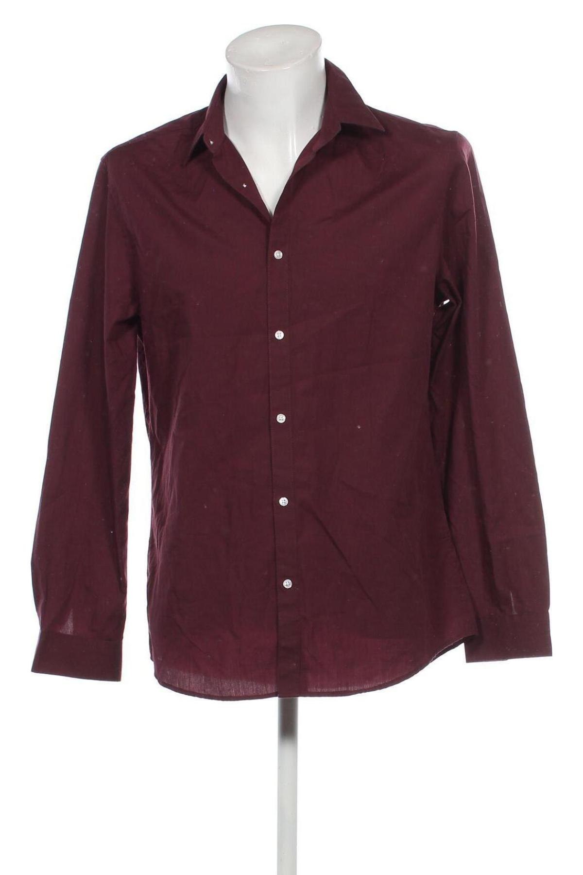 Ανδρικό πουκάμισο H&M, Μέγεθος L, Χρώμα Κόκκινο, Τιμή 9,87 €