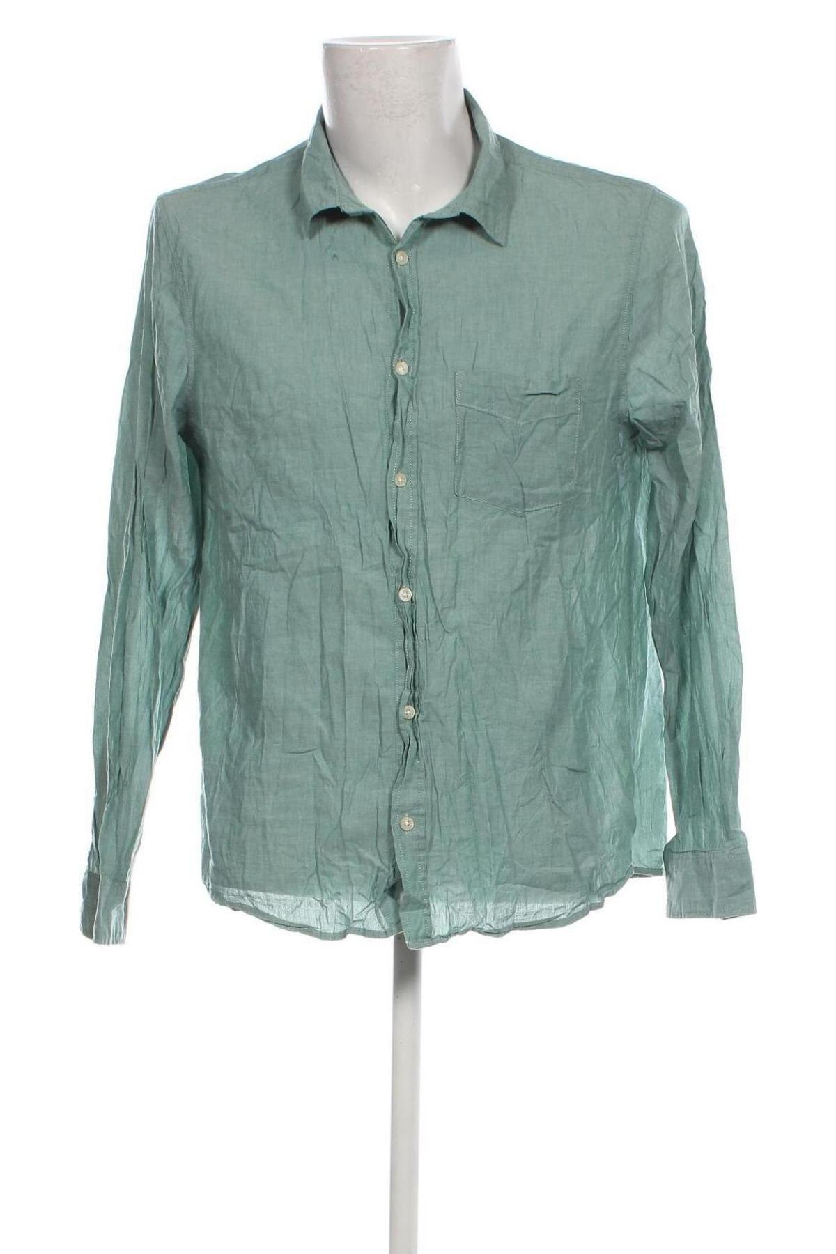 Ανδρικό πουκάμισο H&M Divided, Μέγεθος L, Χρώμα Μπλέ, Τιμή 9,87 €