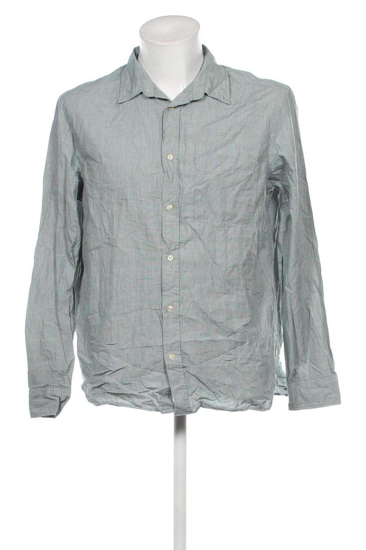 Herrenhemd H&M L.O.G.G., Größe L, Farbe Grün, Preis 11,10 €