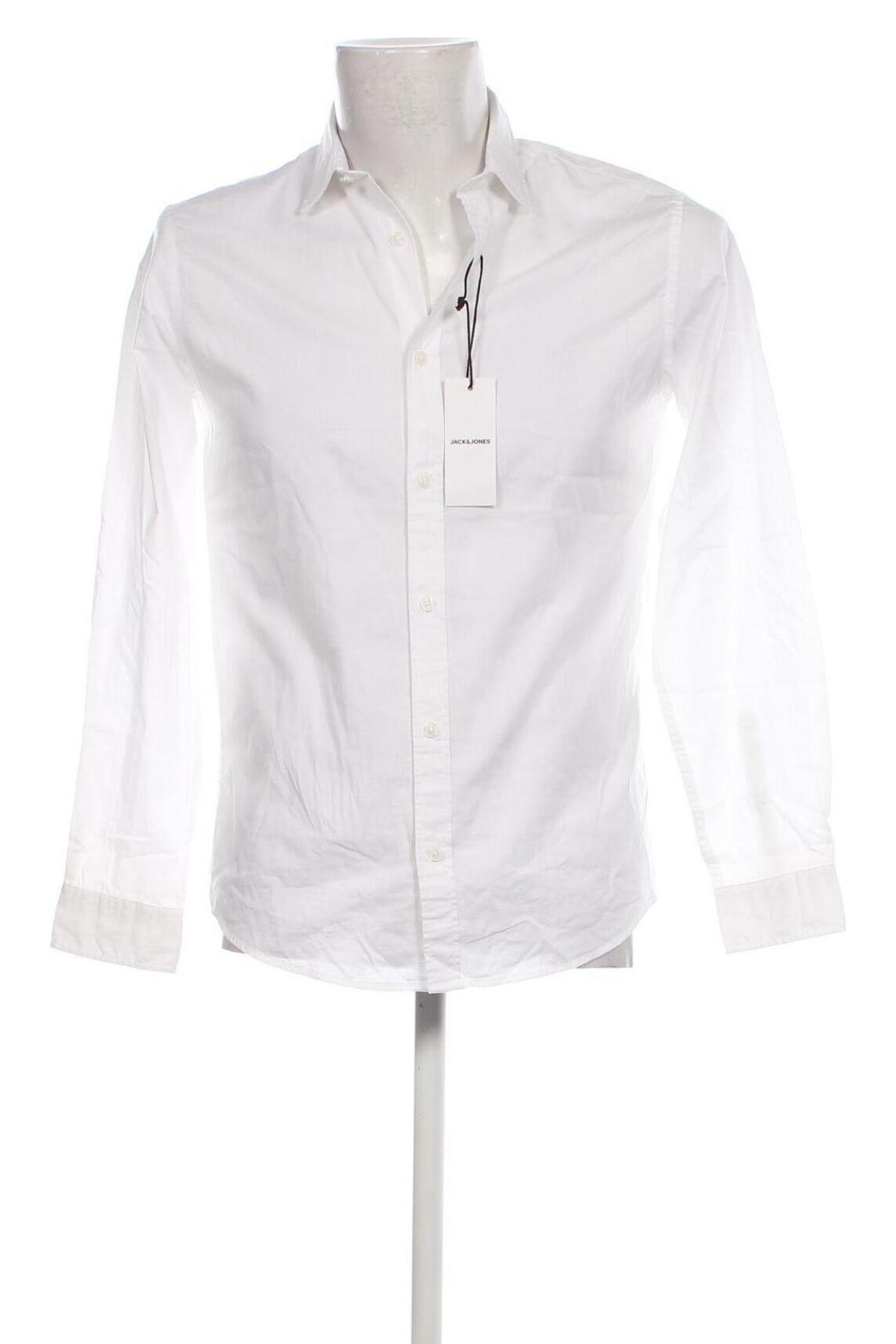 Мъжка риза Jack & Jones, Размер S, Цвят Бял, Цена 41,00 лв.