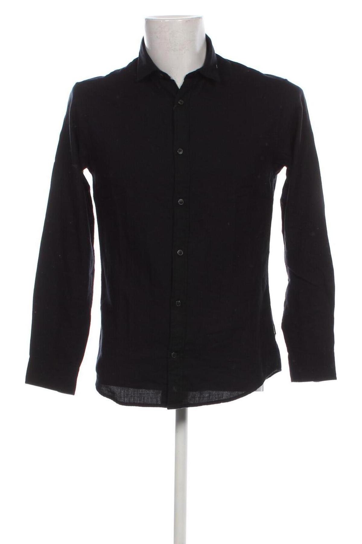 Ανδρικό πουκάμισο Jack & Jones, Μέγεθος S, Χρώμα Μαύρο, Τιμή 21,14 €