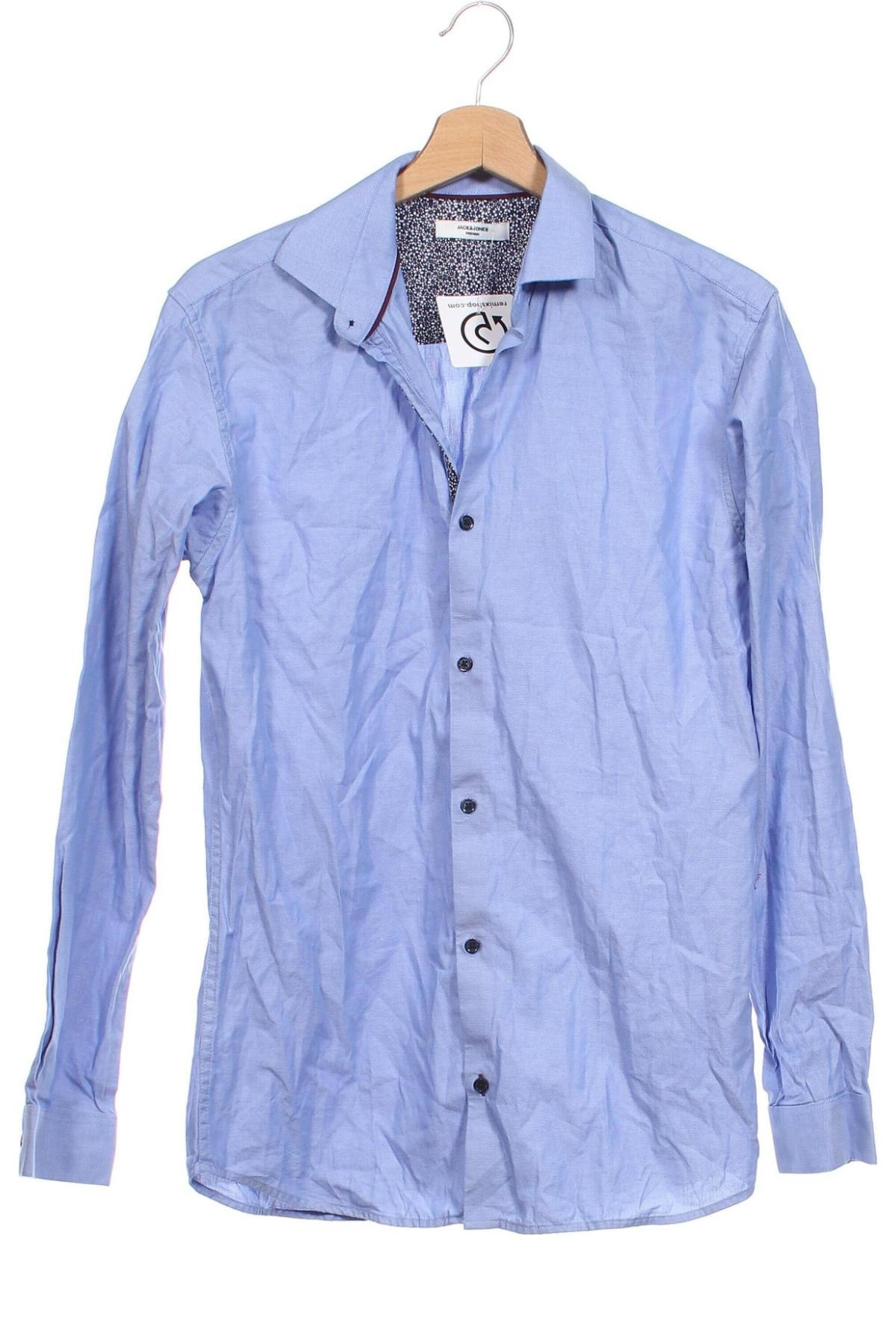 Herrenhemd Jack & Jones PREMIUM, Größe S, Farbe Blau, Preis 11,83 €