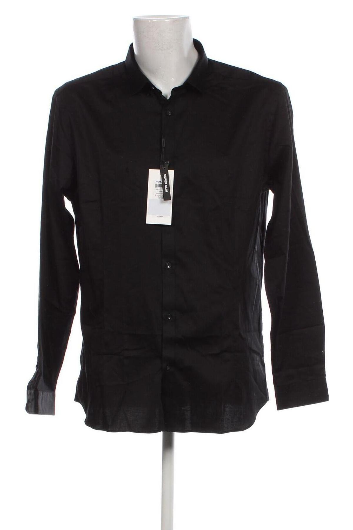 Ανδρικό πουκάμισο Jack & Jones PREMIUM, Μέγεθος XXL, Χρώμα Μαύρο, Τιμή 29,77 €