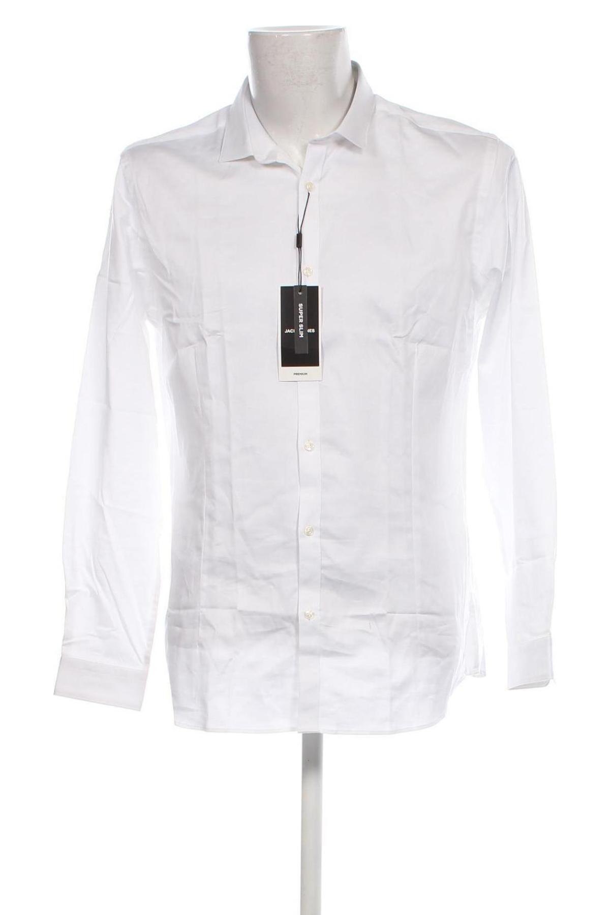 Herrenhemd Jack & Jones PREMIUM, Größe XL, Farbe Weiß, Preis 29,77 €
