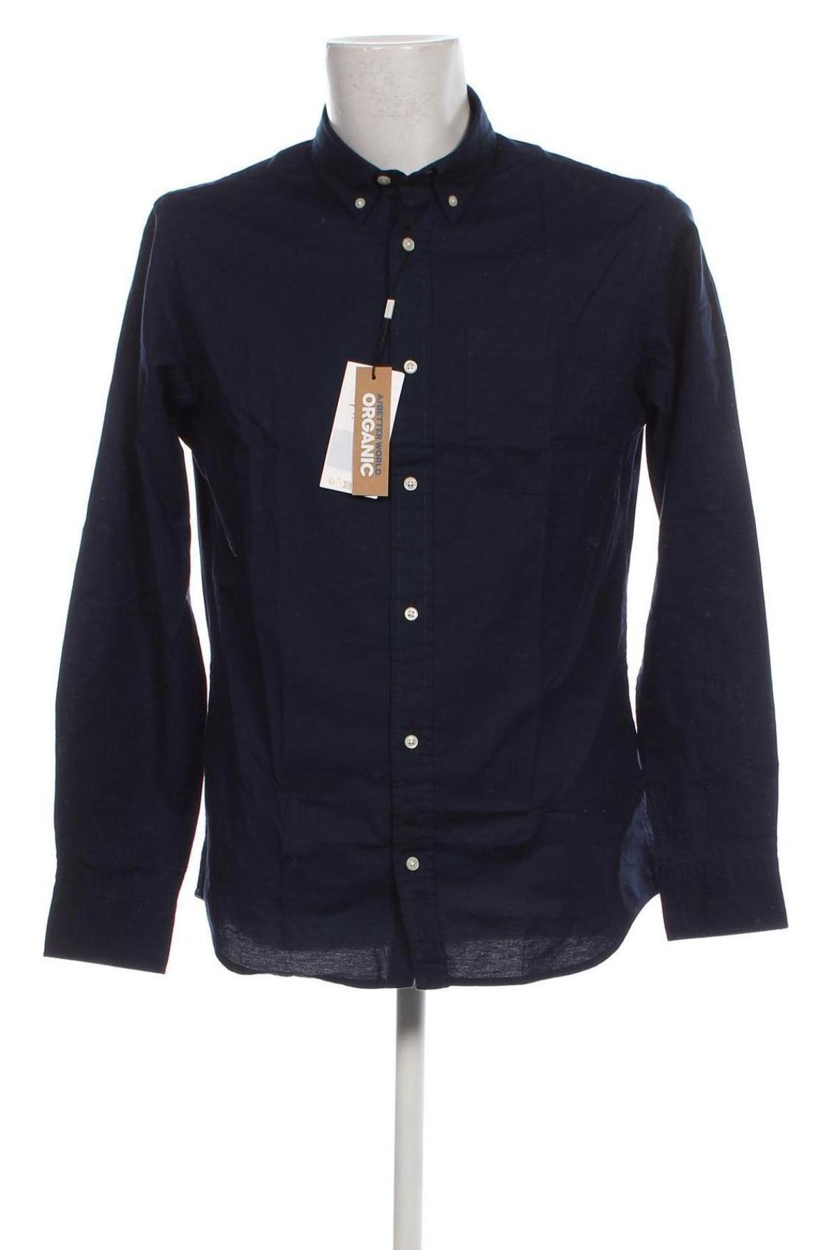 Ανδρικό πουκάμισο Jack & Jones PREMIUM, Μέγεθος L, Χρώμα Μπλέ, Τιμή 29,77 €