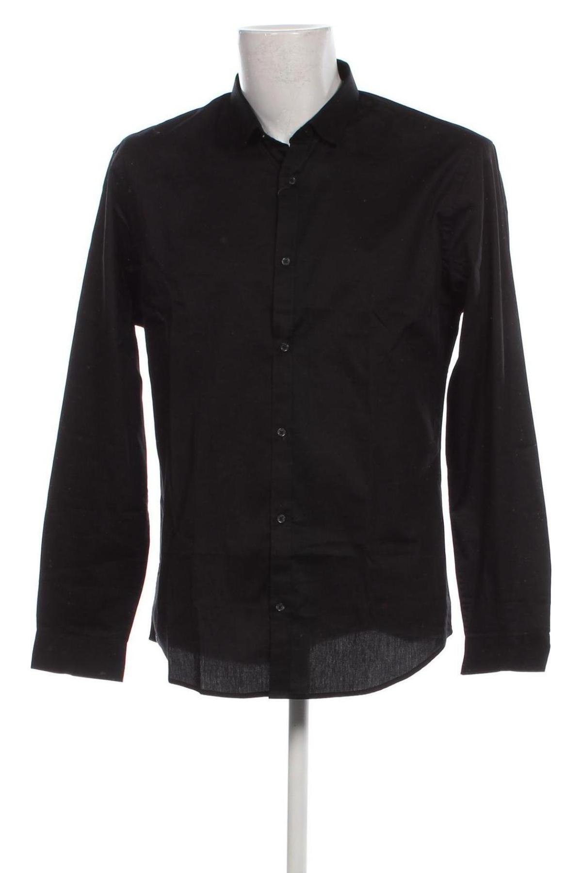 Herrenhemd Jack & Jones, Größe XL, Farbe Schwarz, Preis € 29,59