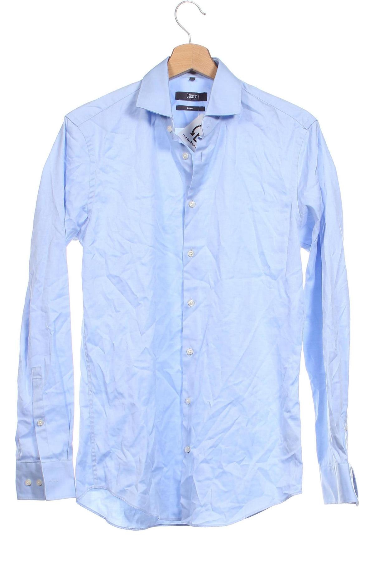 Ανδρικό πουκάμισο Jake*s, Μέγεθος S, Χρώμα Μπλέ, Τιμή 21,03 €