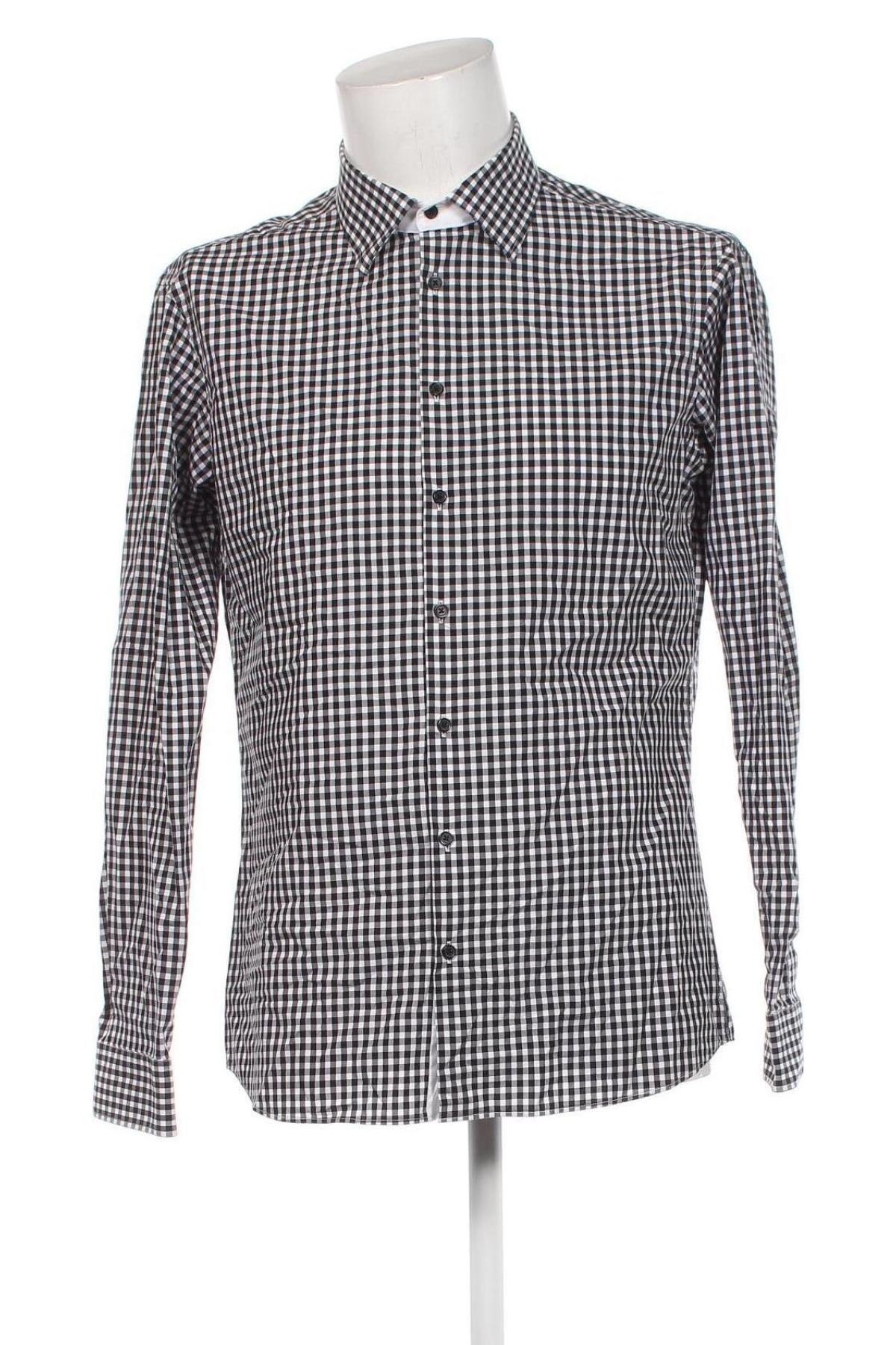 Ανδρικό πουκάμισο Jake*s, Μέγεθος L, Χρώμα Μαύρο, Τιμή 10,52 €