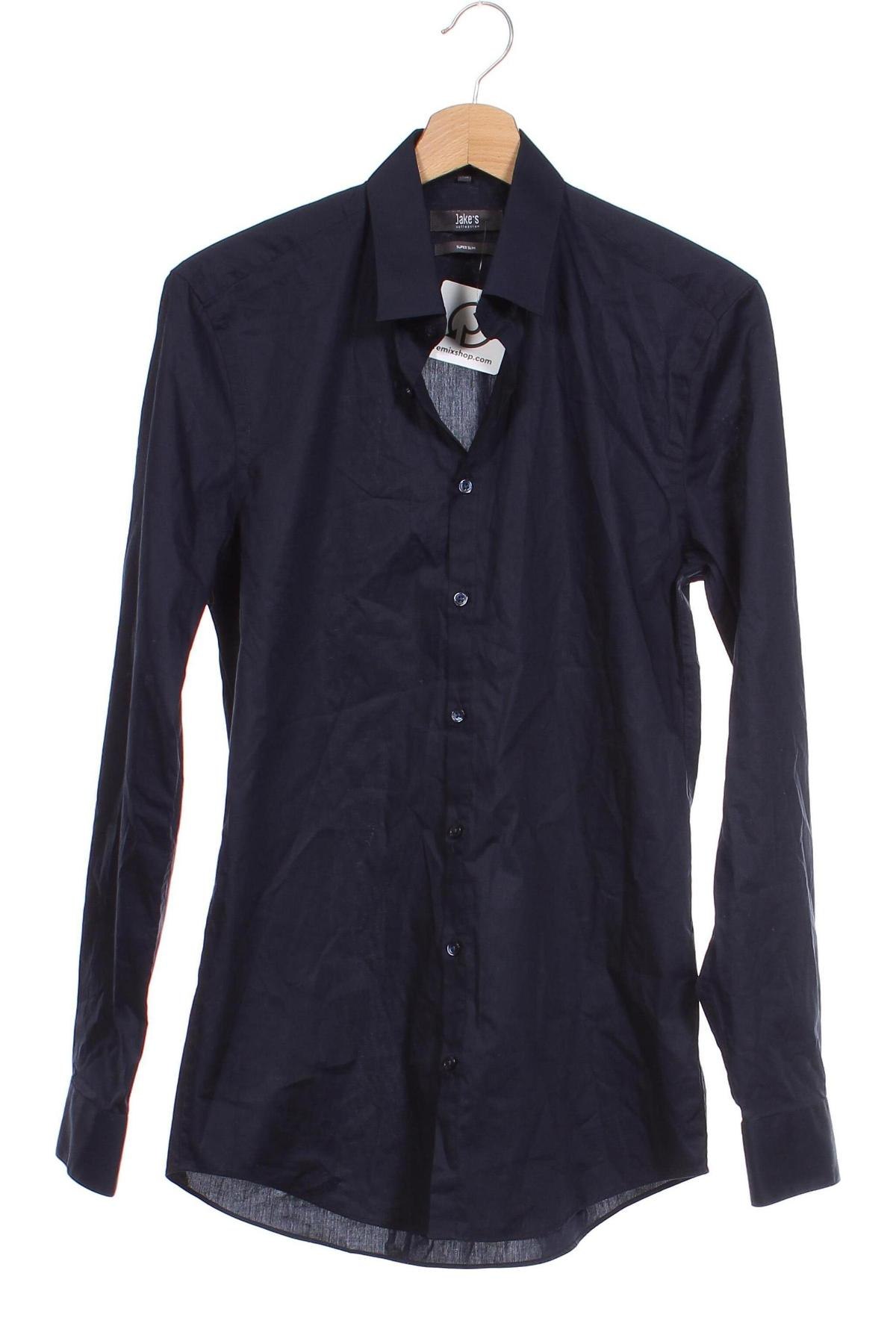 Ανδρικό πουκάμισο Jake*s, Μέγεθος M, Χρώμα Μπλέ, Τιμή 21,03 €