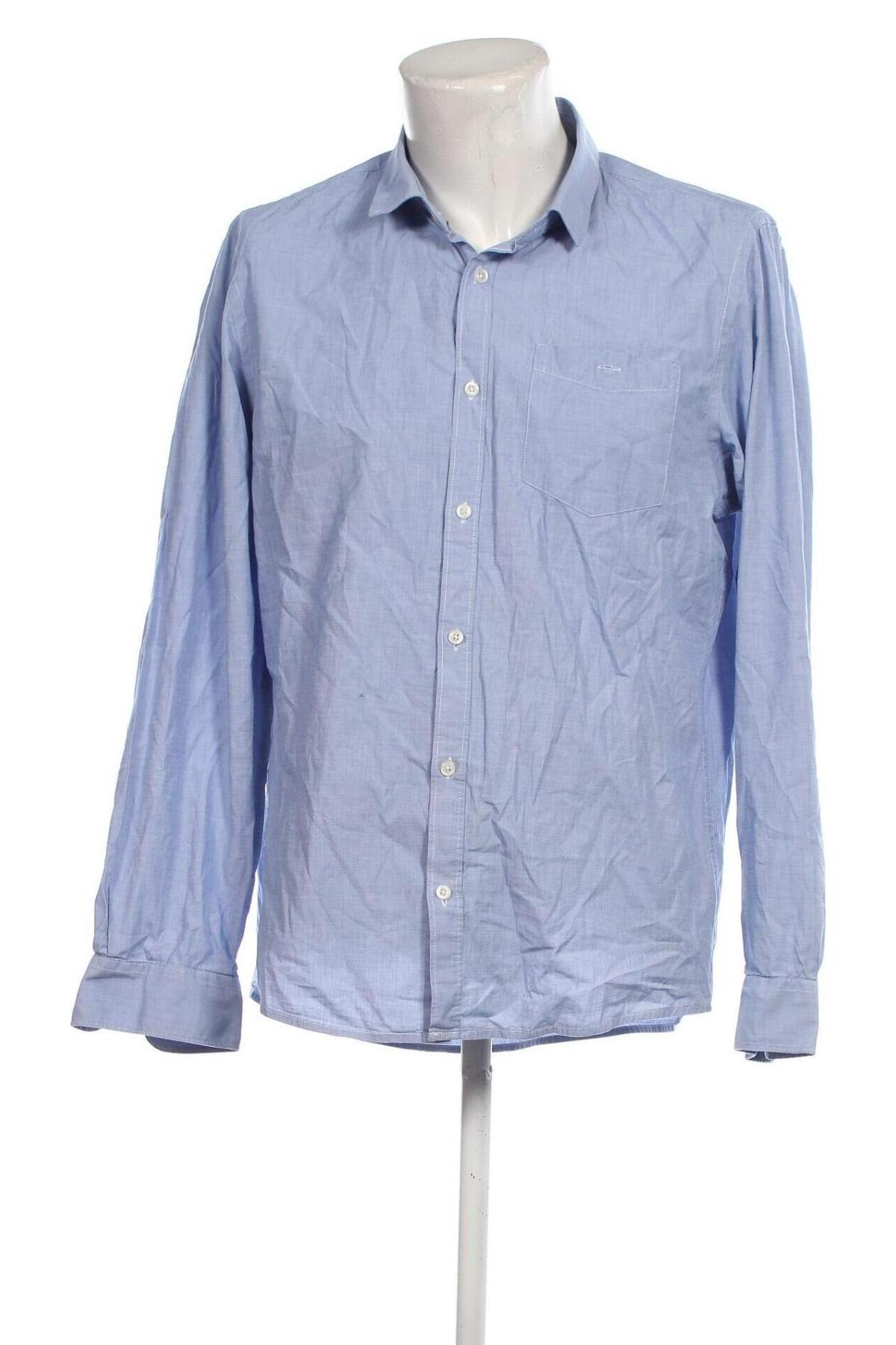 Ανδρικό πουκάμισο Jean Pascale, Μέγεθος XL, Χρώμα Μπλέ, Τιμή 10,76 €