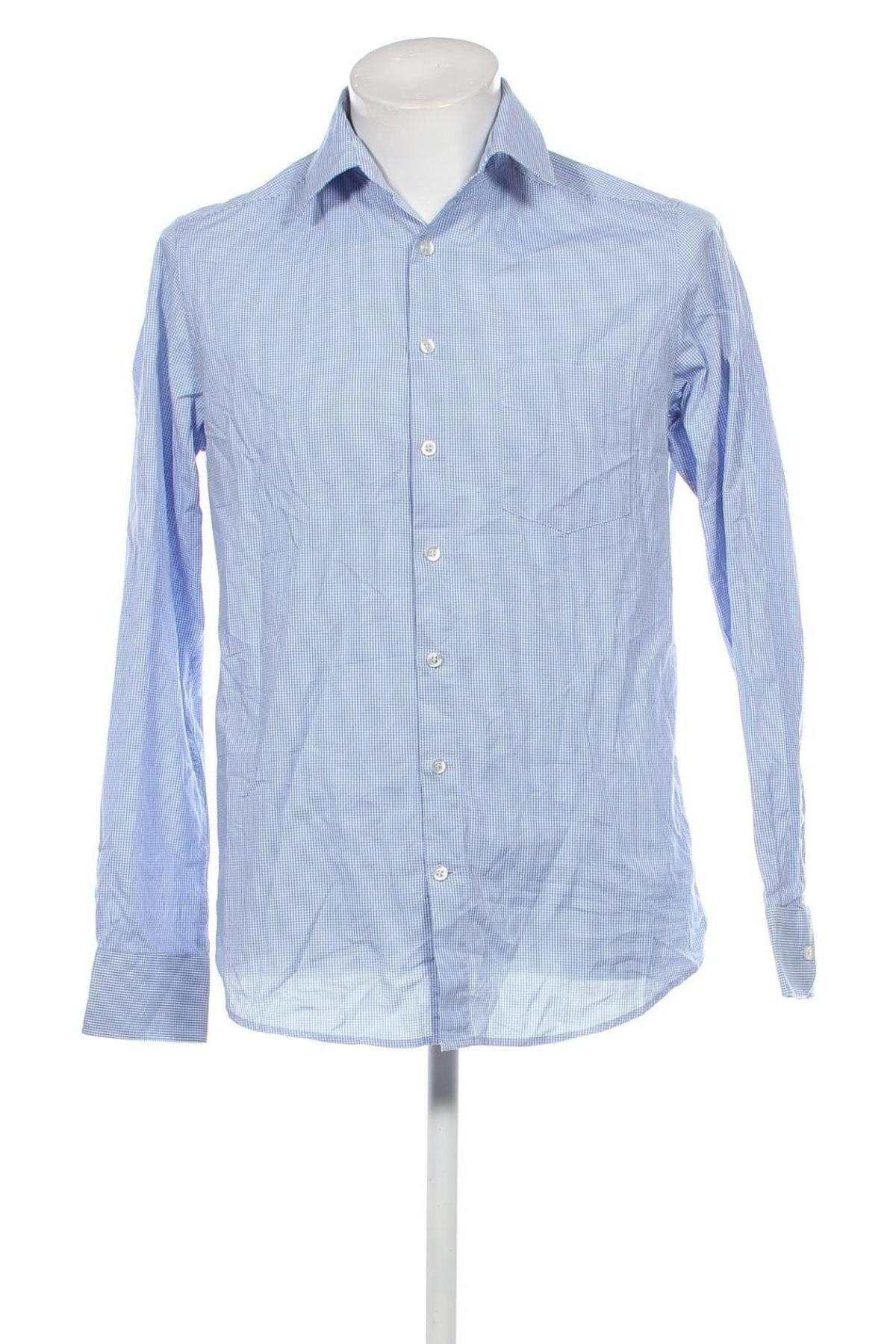 Herrenhemd John Cabot, Größe M, Farbe Blau, Preis € 9,08