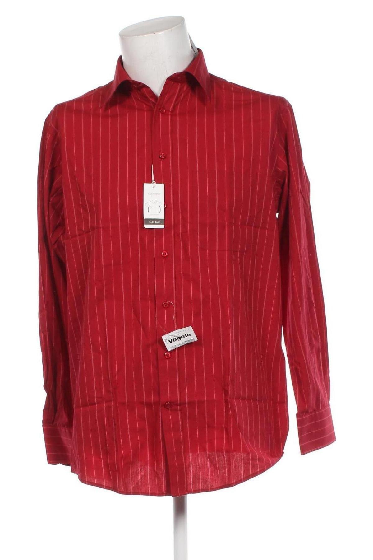 Ανδρικό πουκάμισο Kingfield, Μέγεθος M, Χρώμα Κόκκινο, Τιμή 14,23 €