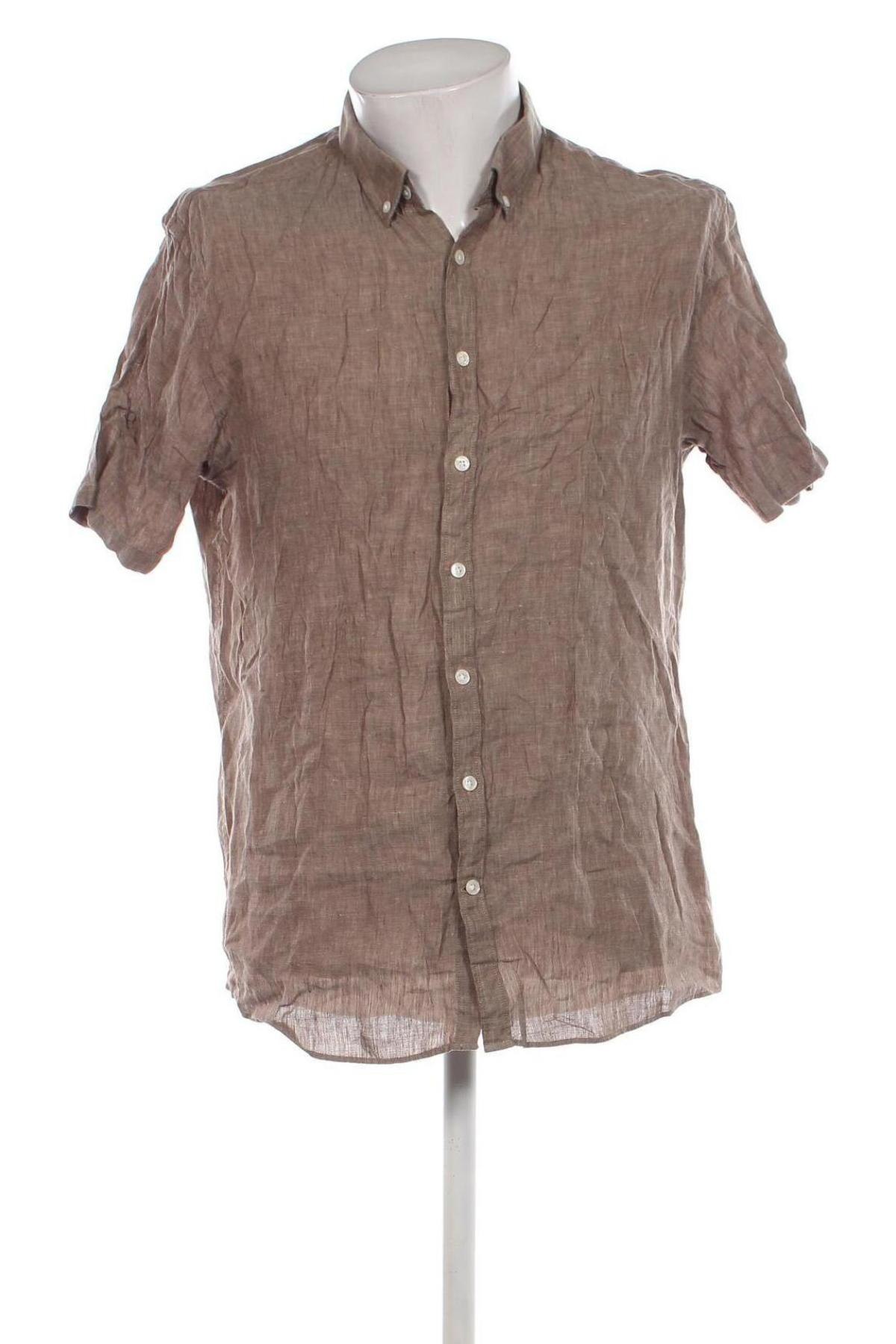 Ανδρικό πουκάμισο Lindbergh, Μέγεθος L, Χρώμα  Μπέζ, Τιμή 29,69 €