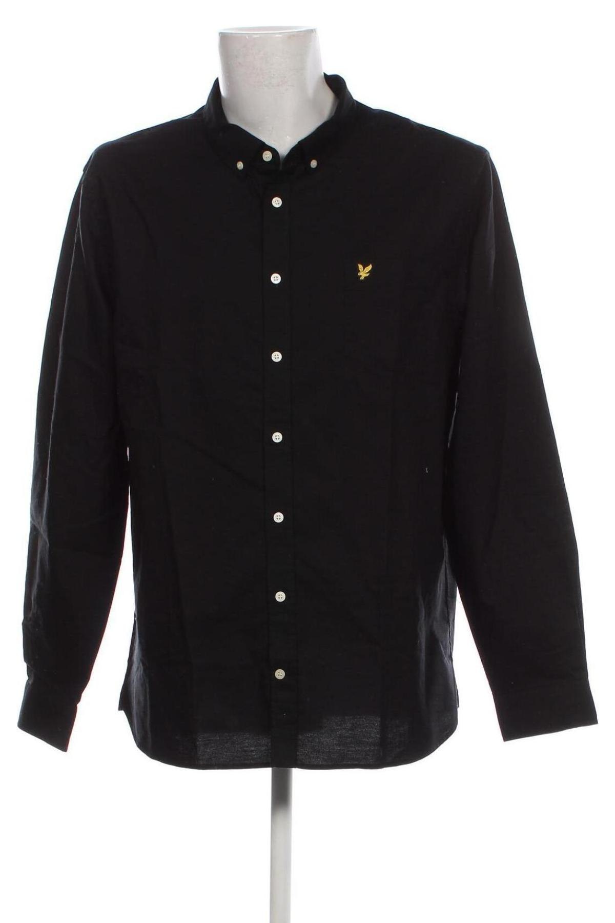 Мъжка риза Lyle & Scott, Размер XXL, Цвят Черен, Цена 124,00 лв.