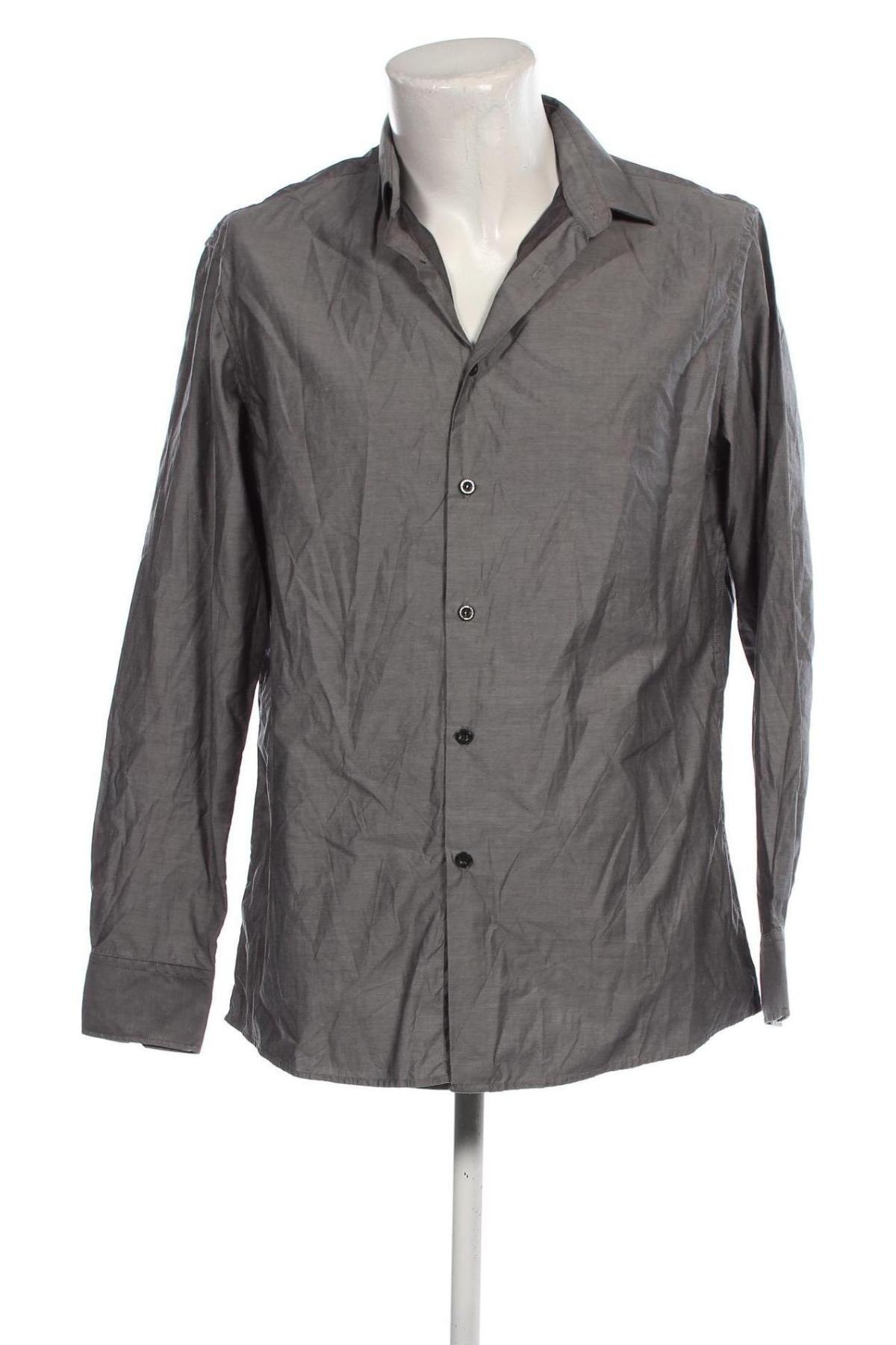 Herrenhemd Madison Avenue, Größe L, Farbe Grau, Preis € 13,01