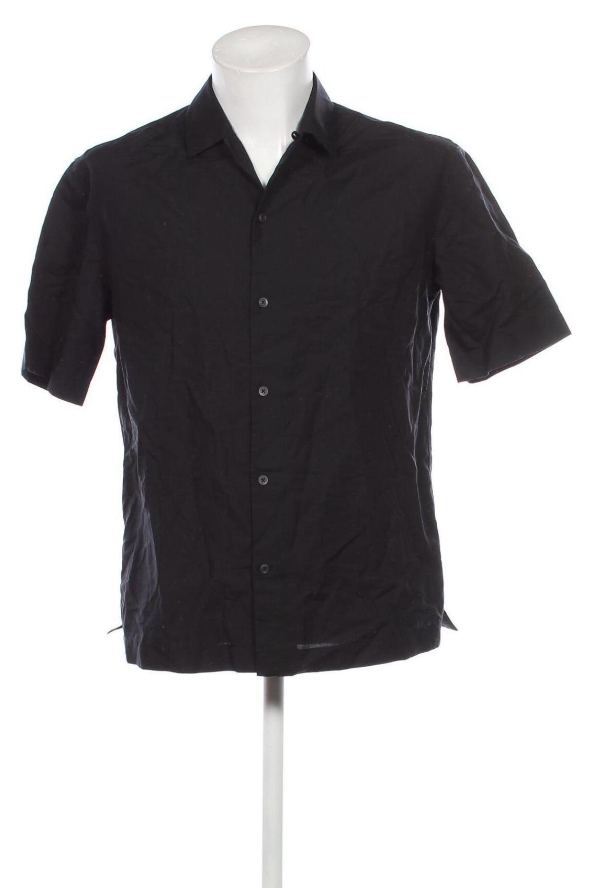 Ανδρικό πουκάμισο Mango, Μέγεθος S, Χρώμα Μαύρο, Τιμή 39,69 €